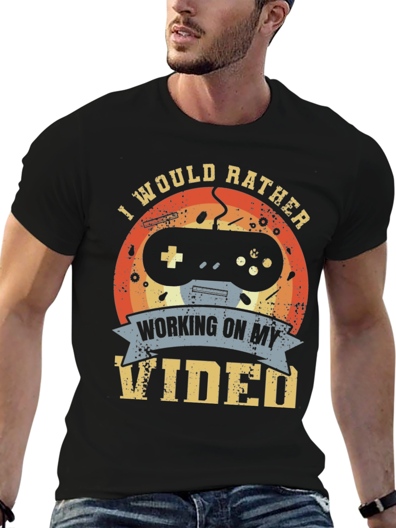 Gamer T-Shirt - I Would Rather Be Gaming Tee