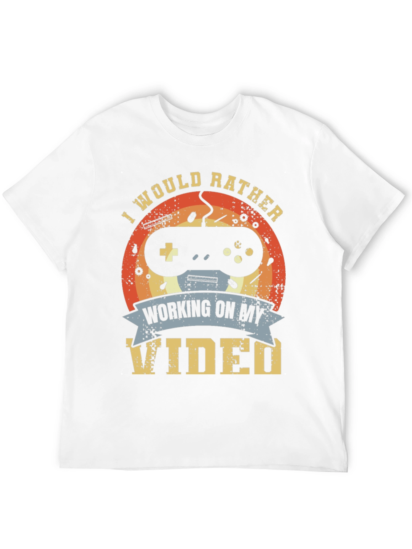 Gamer T-Shirt - I Would Rather Be Gaming Tee