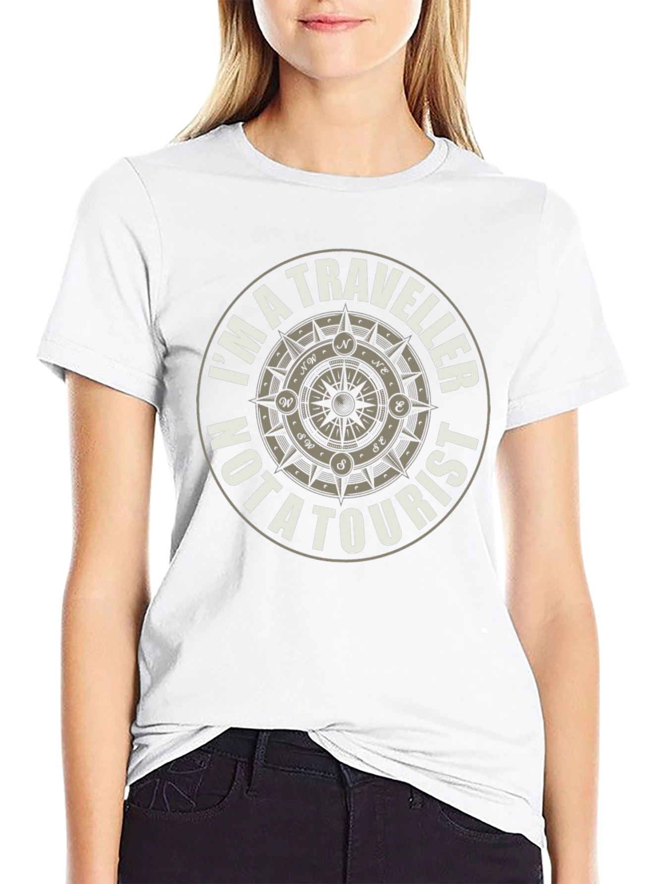 Traveller Compass Graphic Black T-Shirt