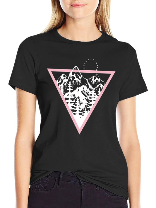 Mountain Triangle Graphic Tee - Black