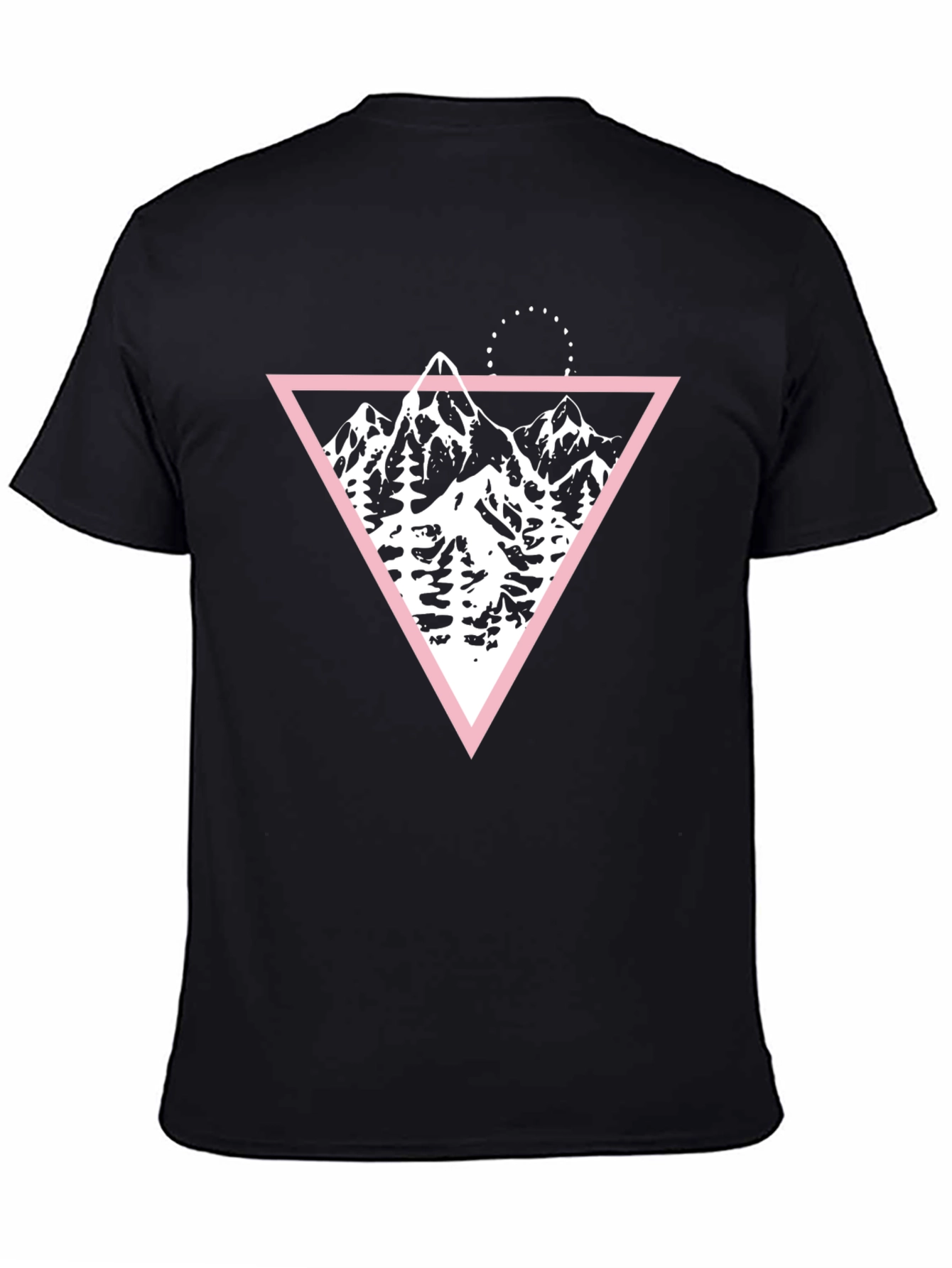 Mountain Triangle Graphic Tee - Black