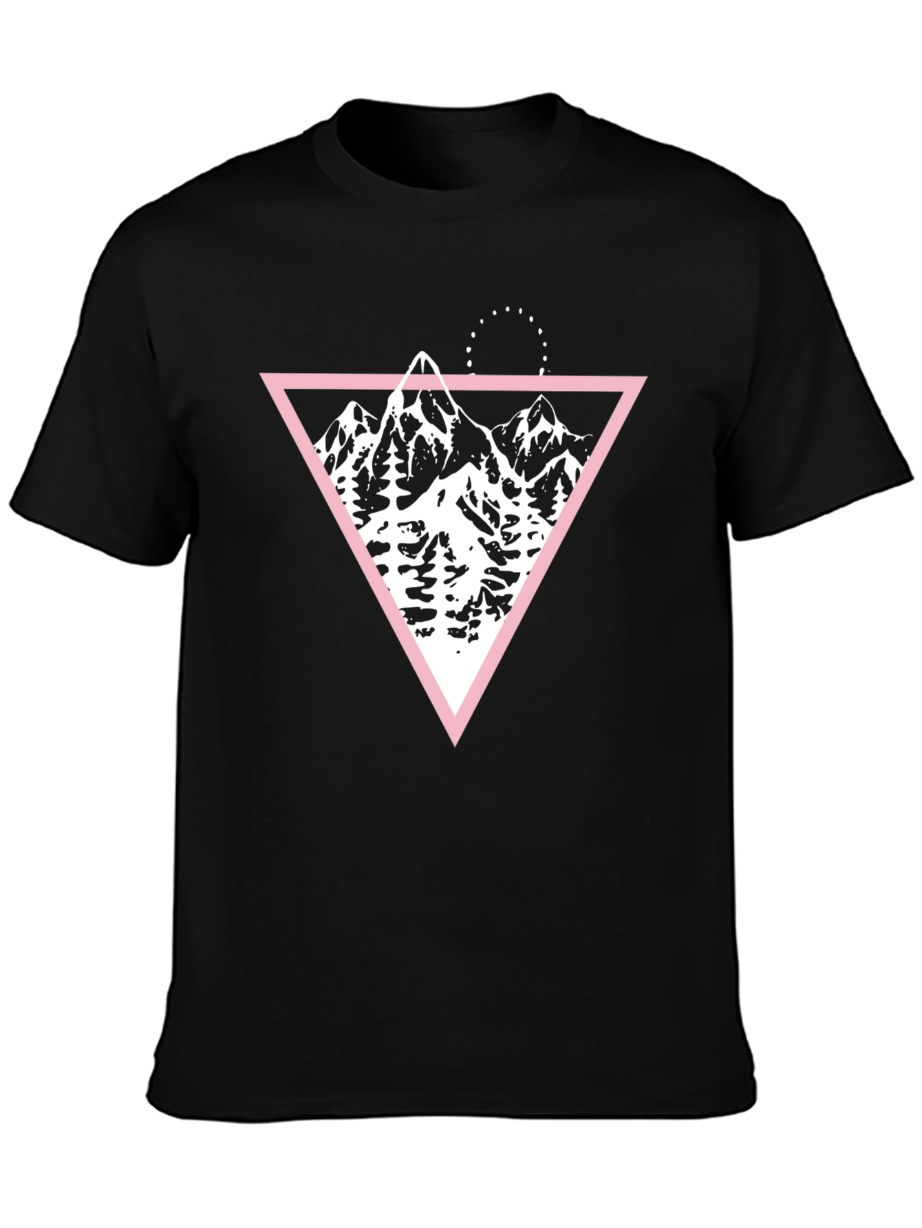 Mountain Triangle Graphic Tee - Black