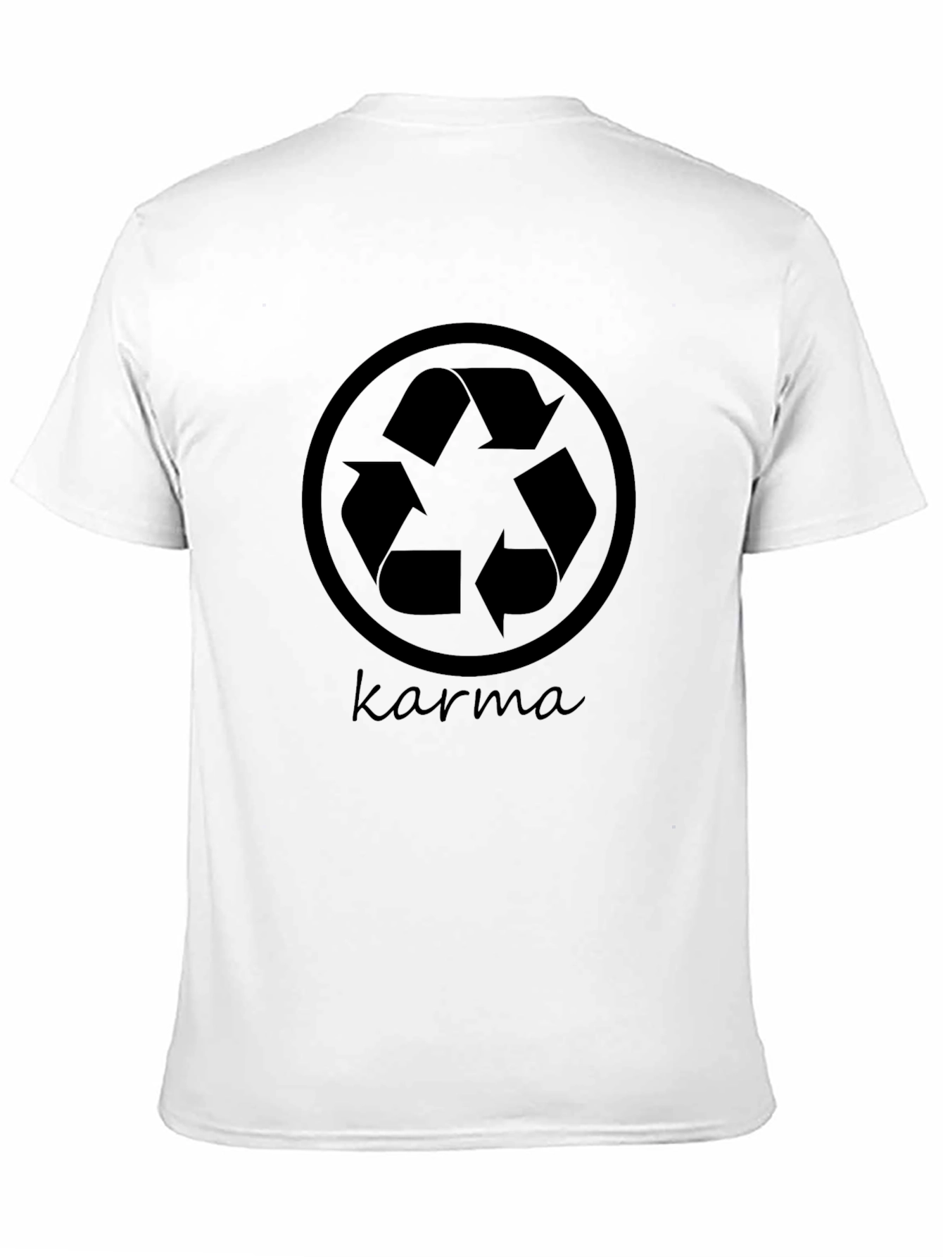 Karma Recycle Symbol Black T-Shirt
