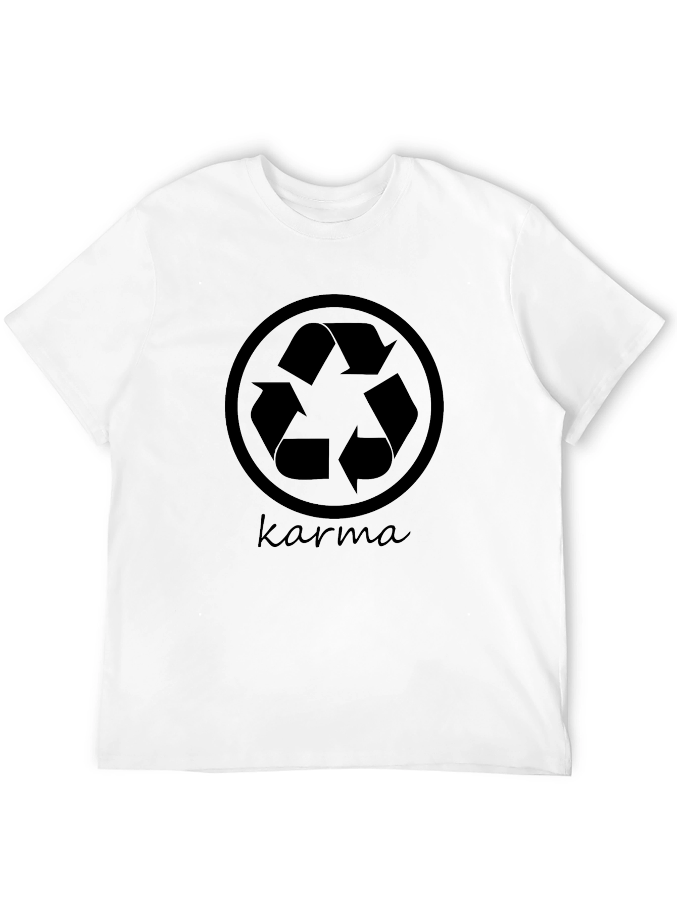 Karma Recycle Symbol Black T-Shirt