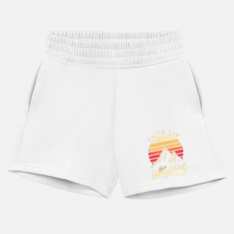 Faith can move mountains, retro sunset design