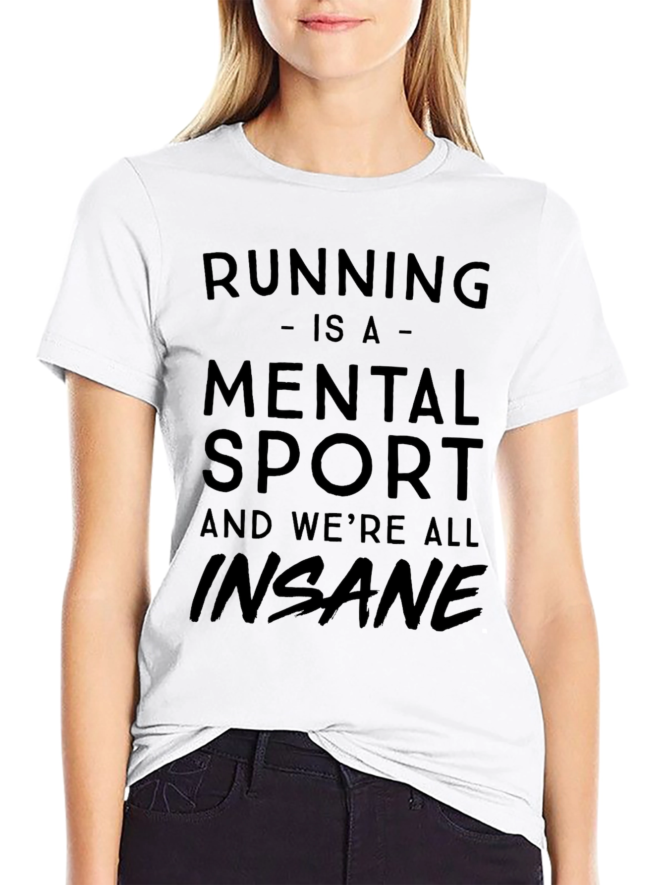 Running is a Mental Sport T-Shirt - Black
