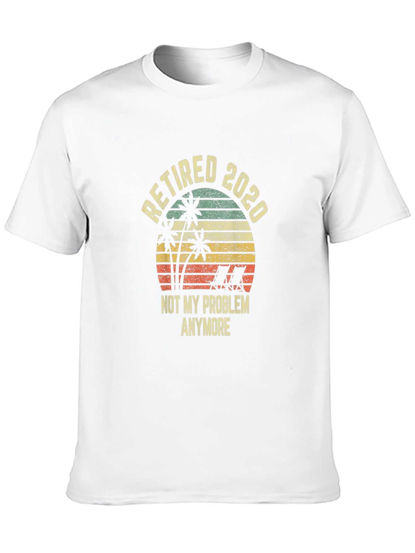 Retired 2020 Graphic T-Shirt - Beach Retirement Tee