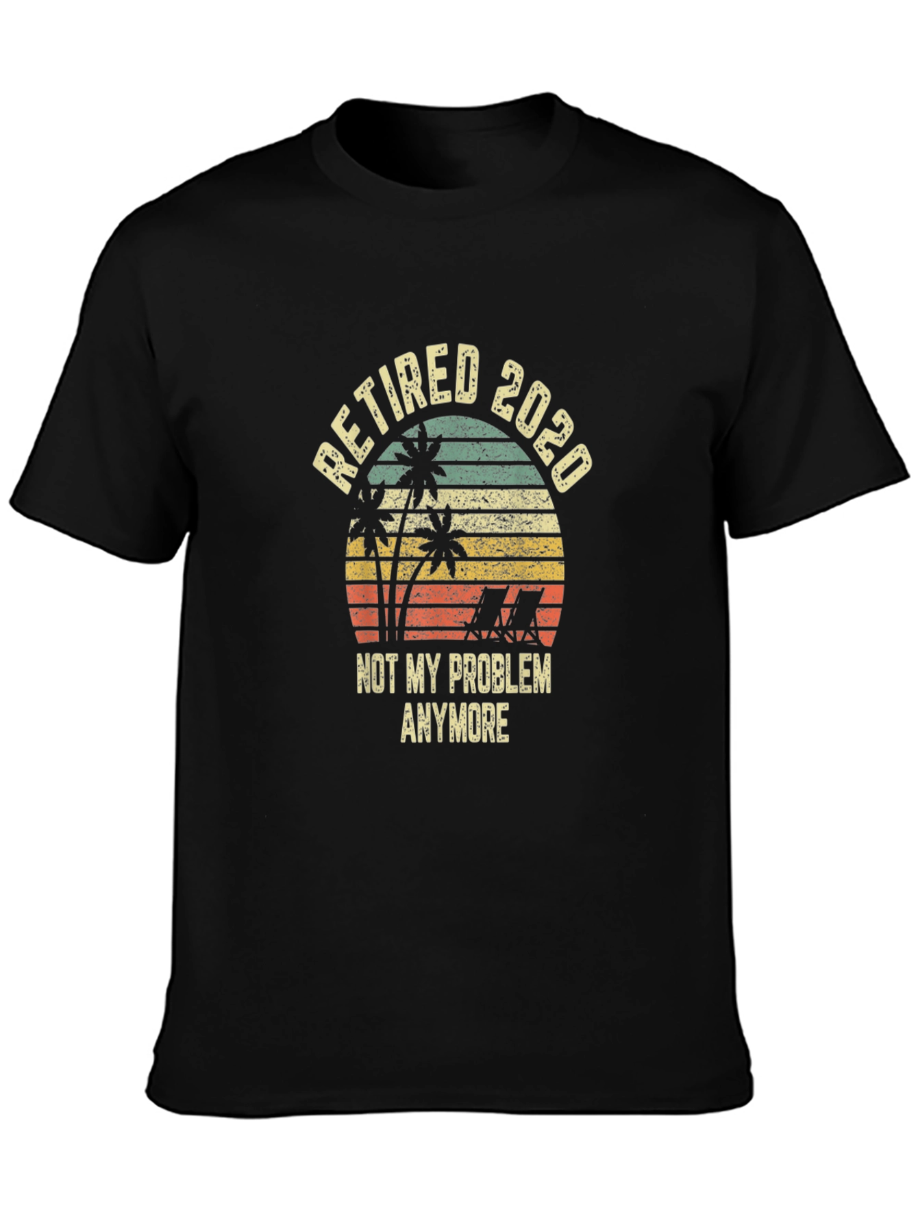 Retired 2020 Graphic T-Shirt - Beach Retirement Tee