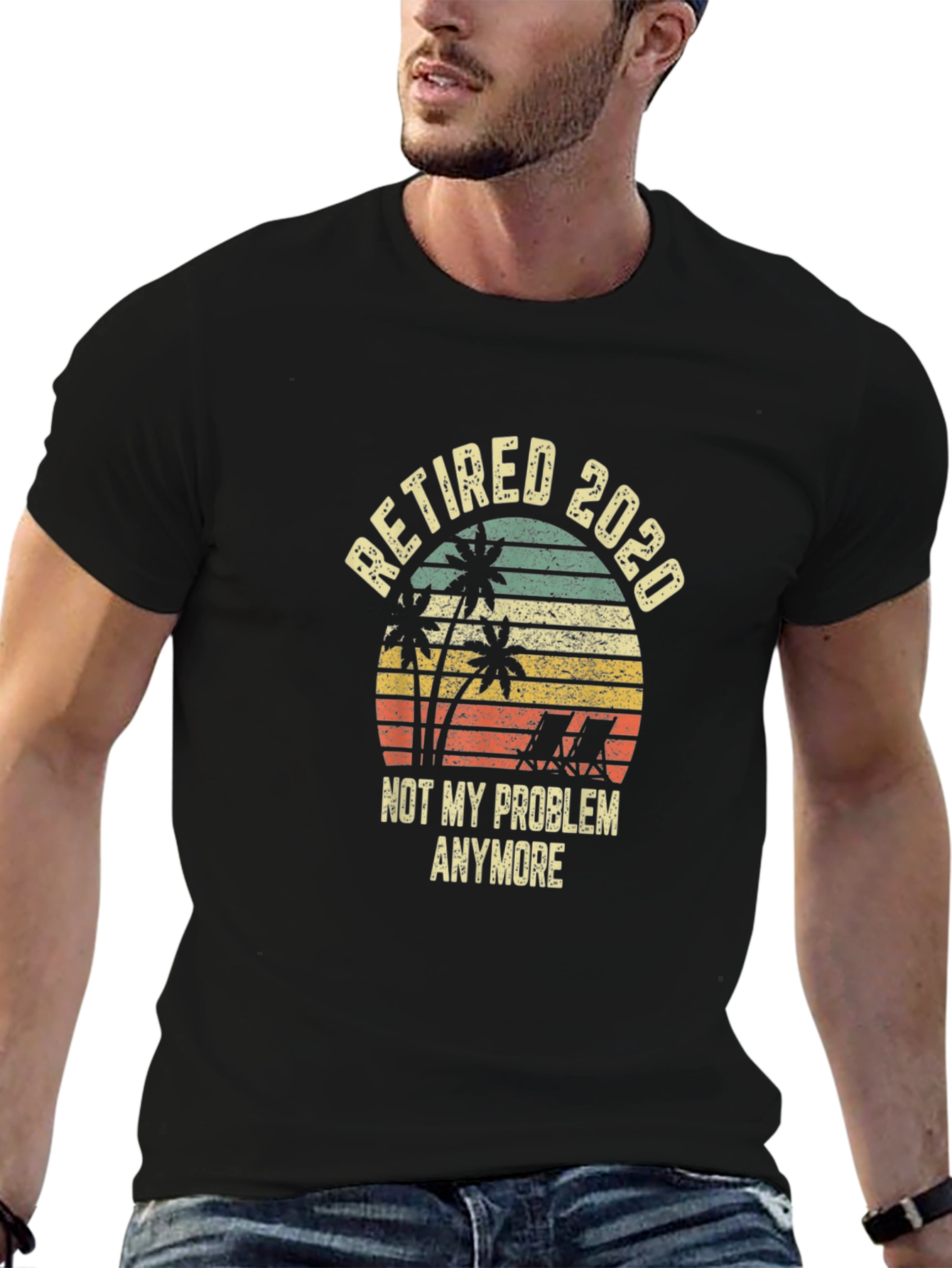 Retired 2020 Graphic T-Shirt - Beach Retirement Tee