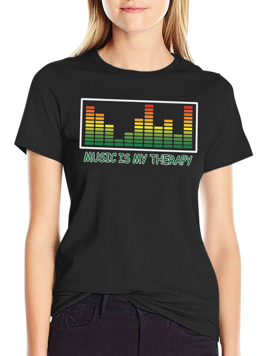 Music is My Therapy T-Shirt - Graphic Tee