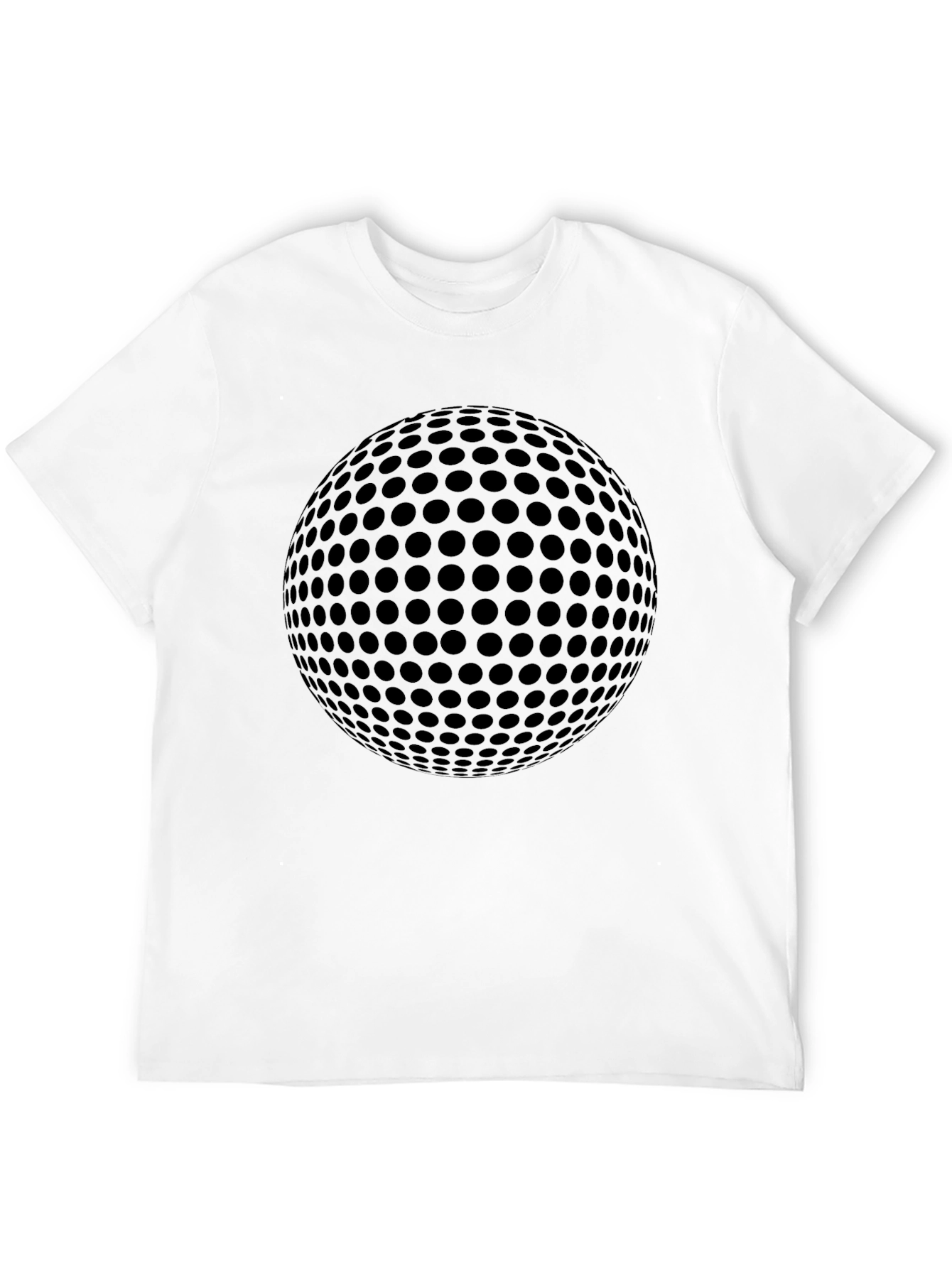 Golf Ball Graphic Black Tee