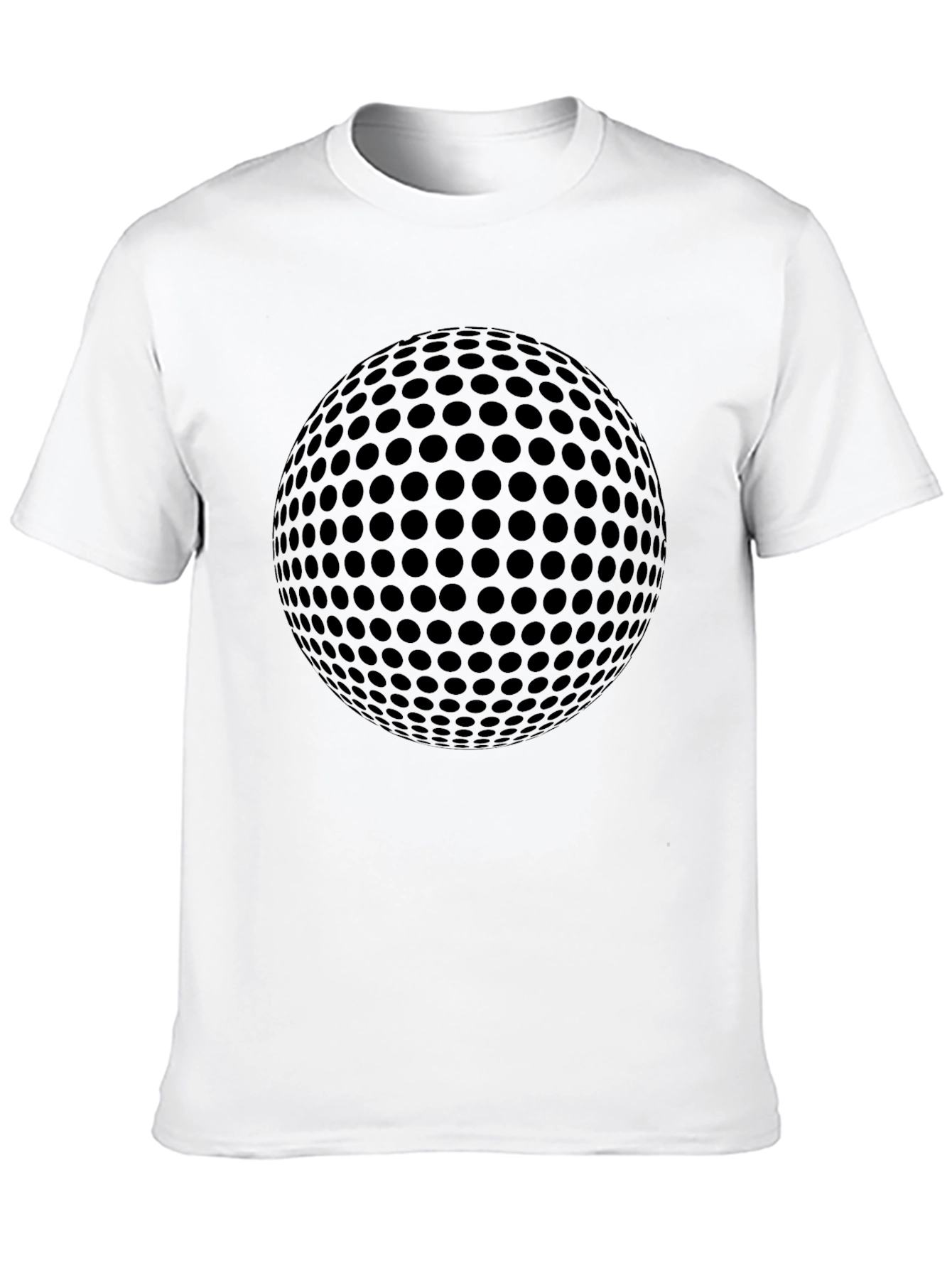 Golf Ball Graphic Black Tee