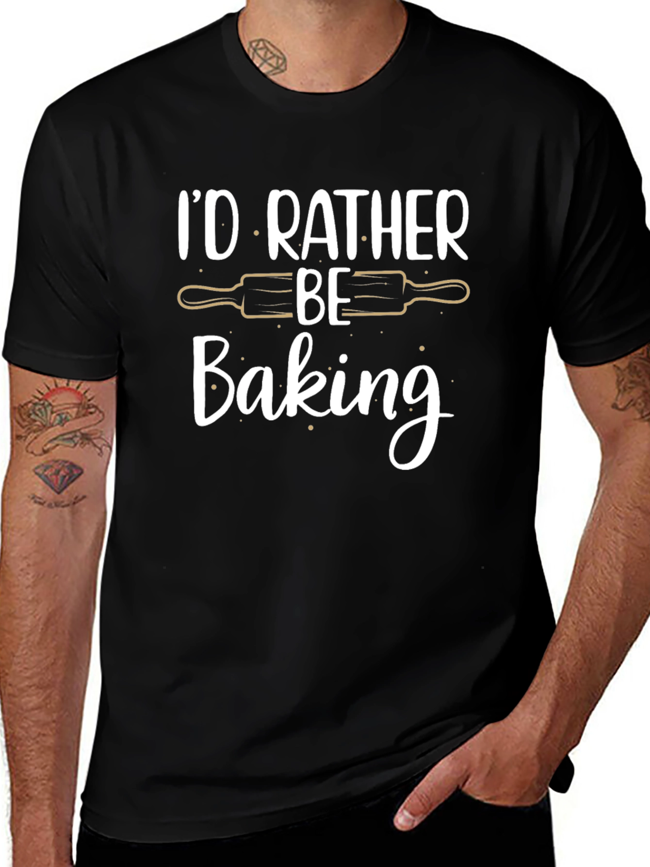 Id Rather Be Baking T-Shirt - Baker Gift