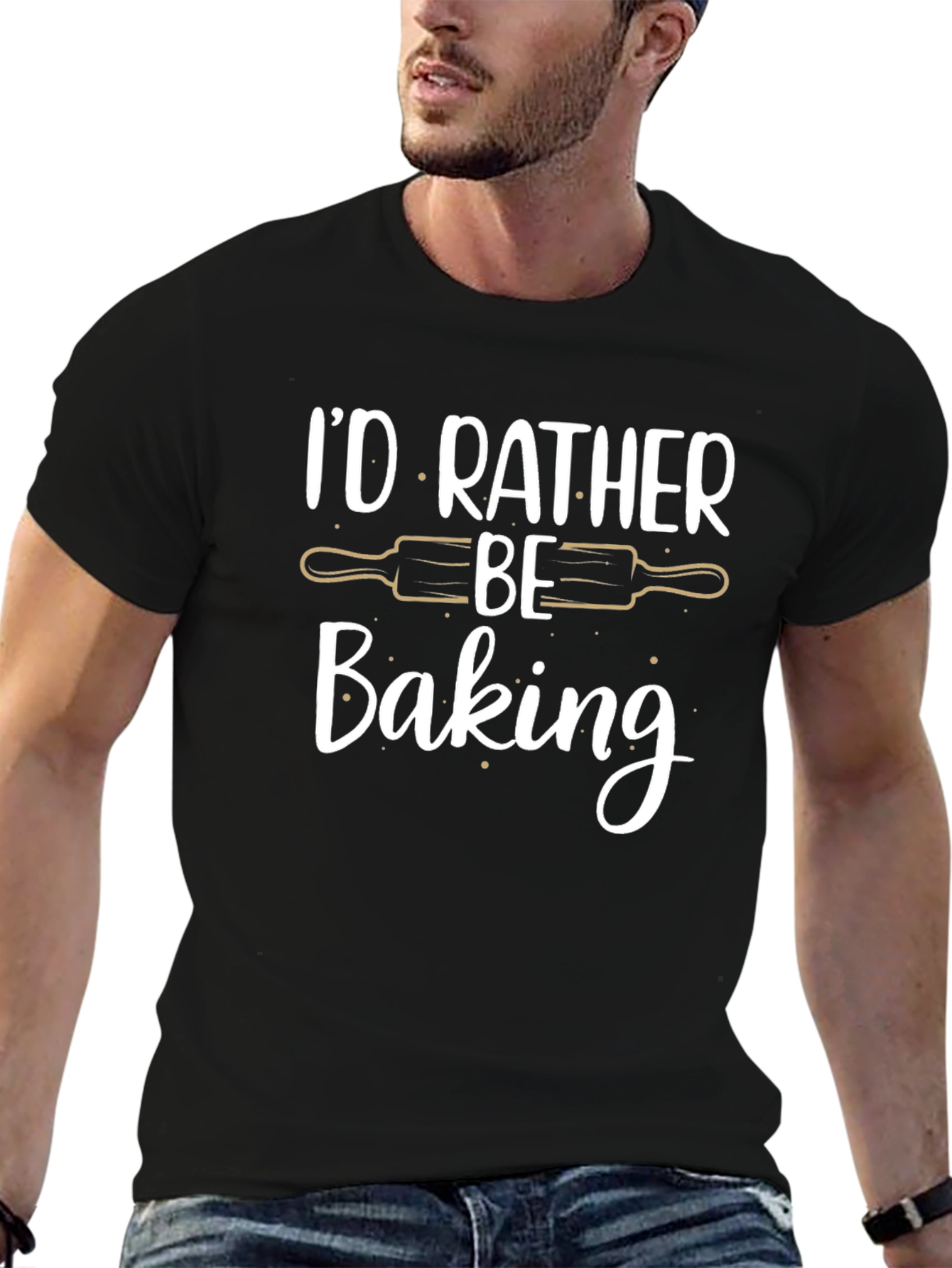 Id Rather Be Baking T-Shirt - Baker Gift