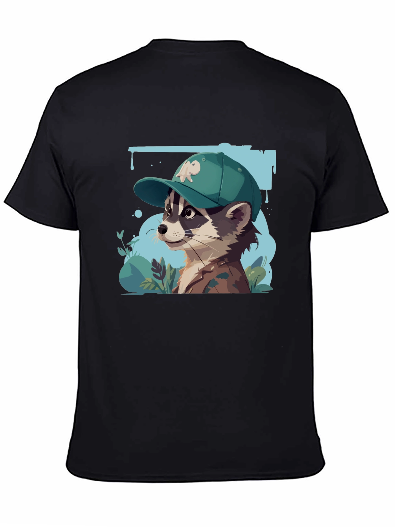 Raccoon Graphic Tee - Urban Style