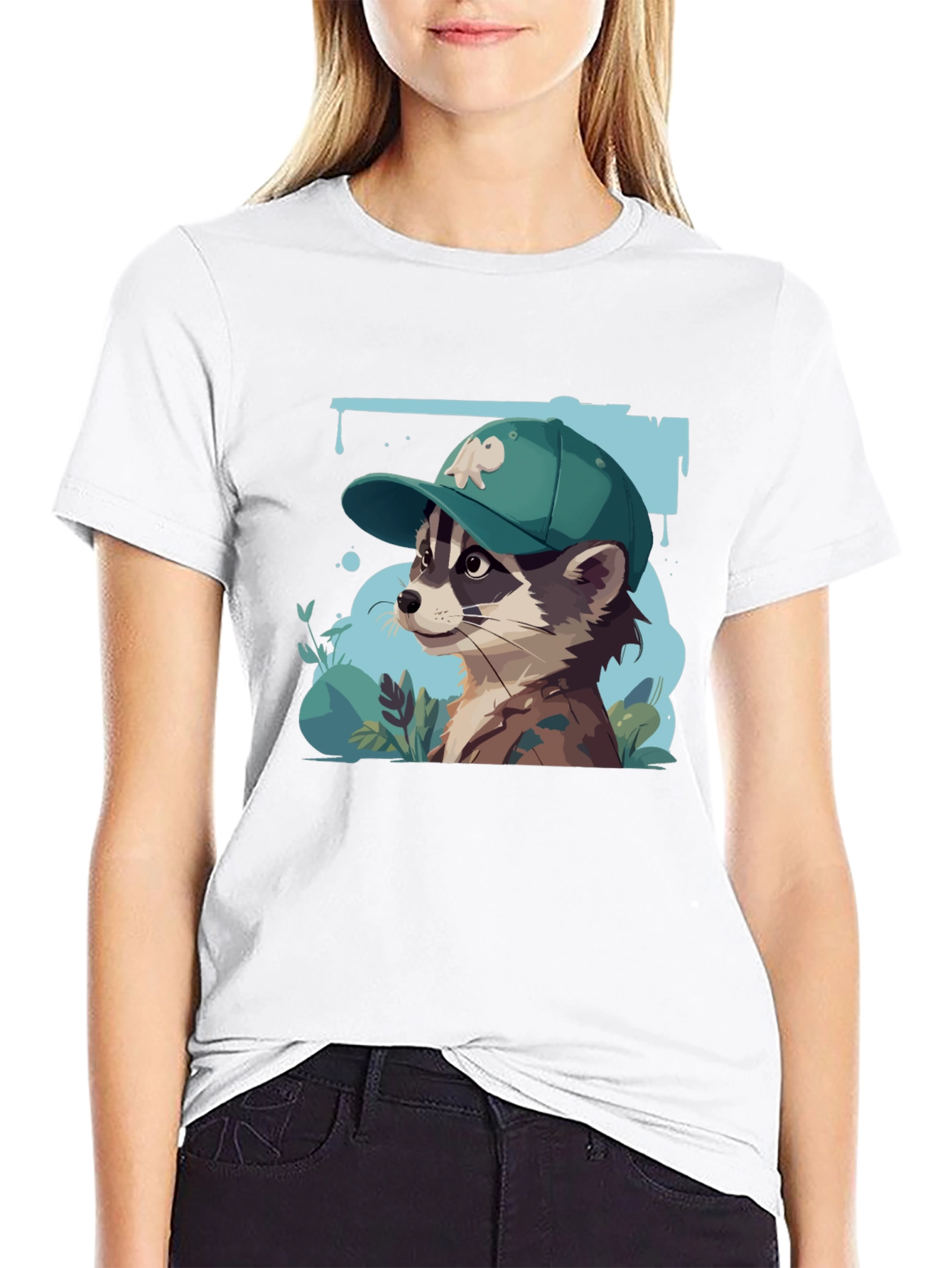 Raccoon Graphic Tee - Urban Style