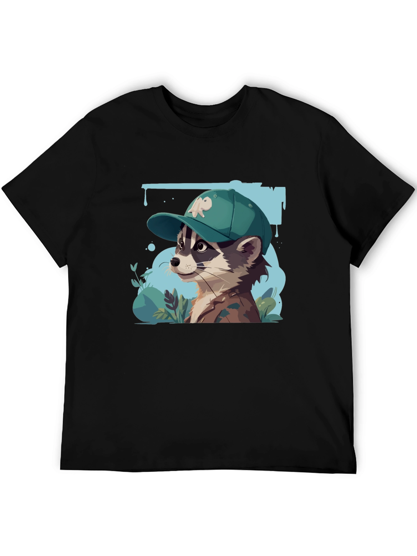 Raccoon Graphic Tee - Urban Style