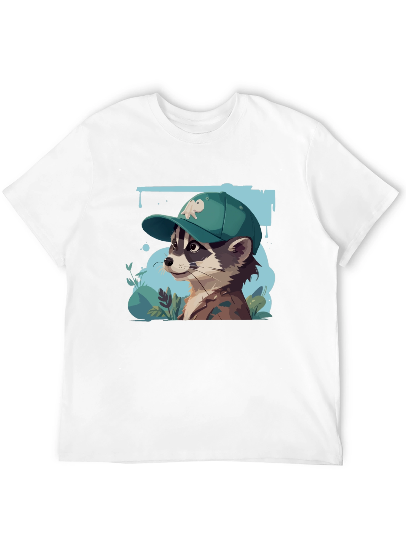 Raccoon Graphic Tee - Urban Style