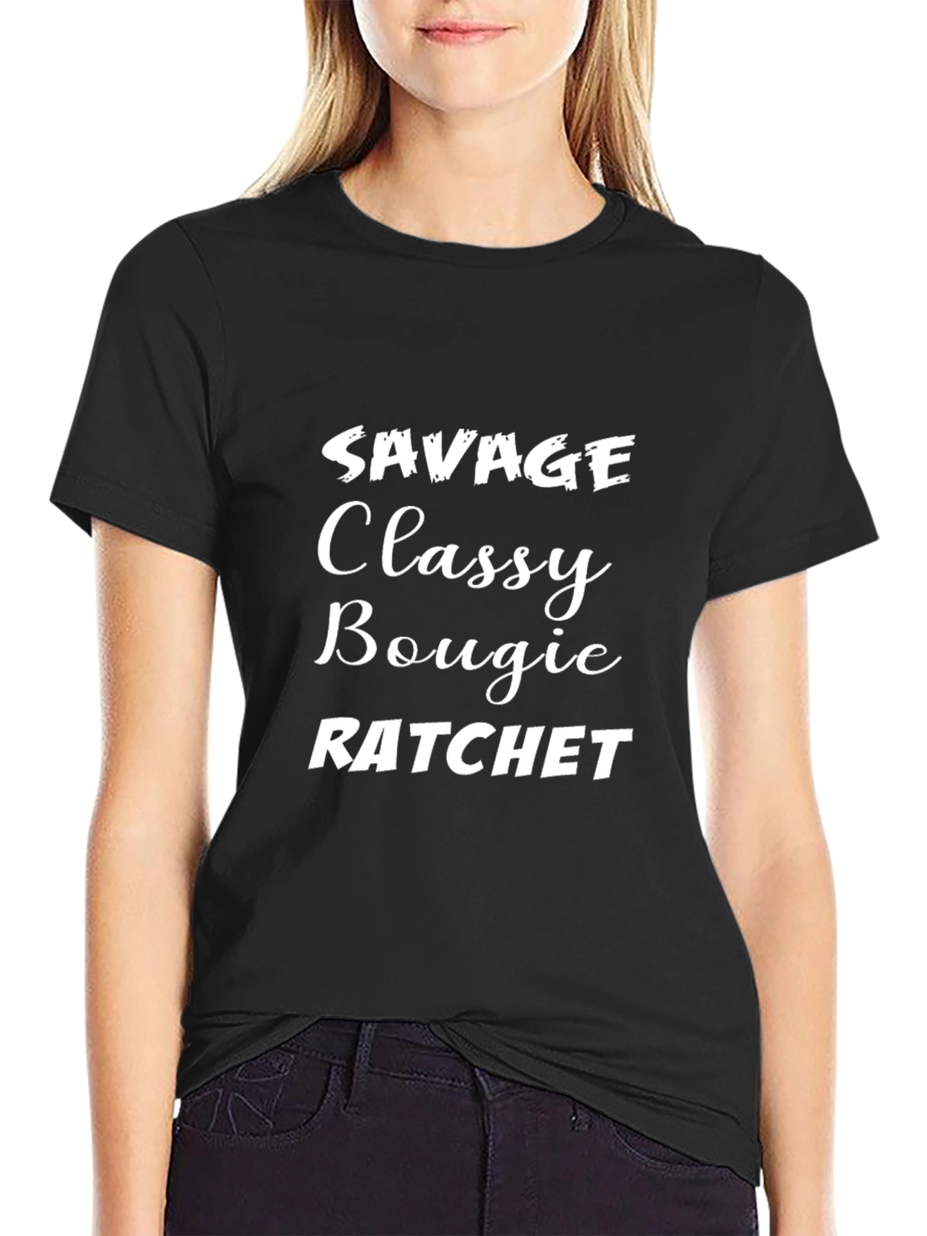 Savage Classy Bougie Ratchet Graphic T-Shirt