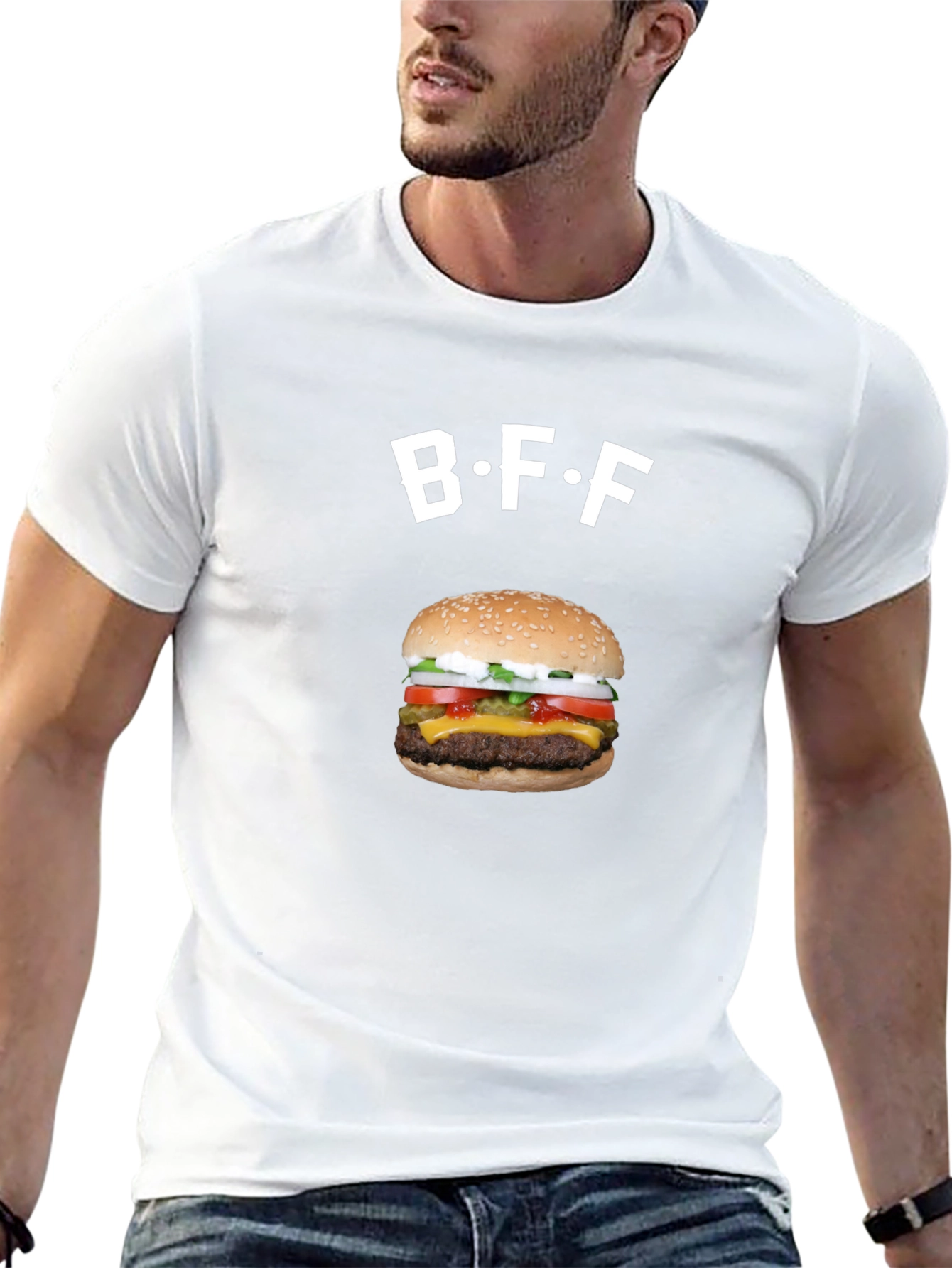 BFF Burger Graphic Tee - Foodie Fashion