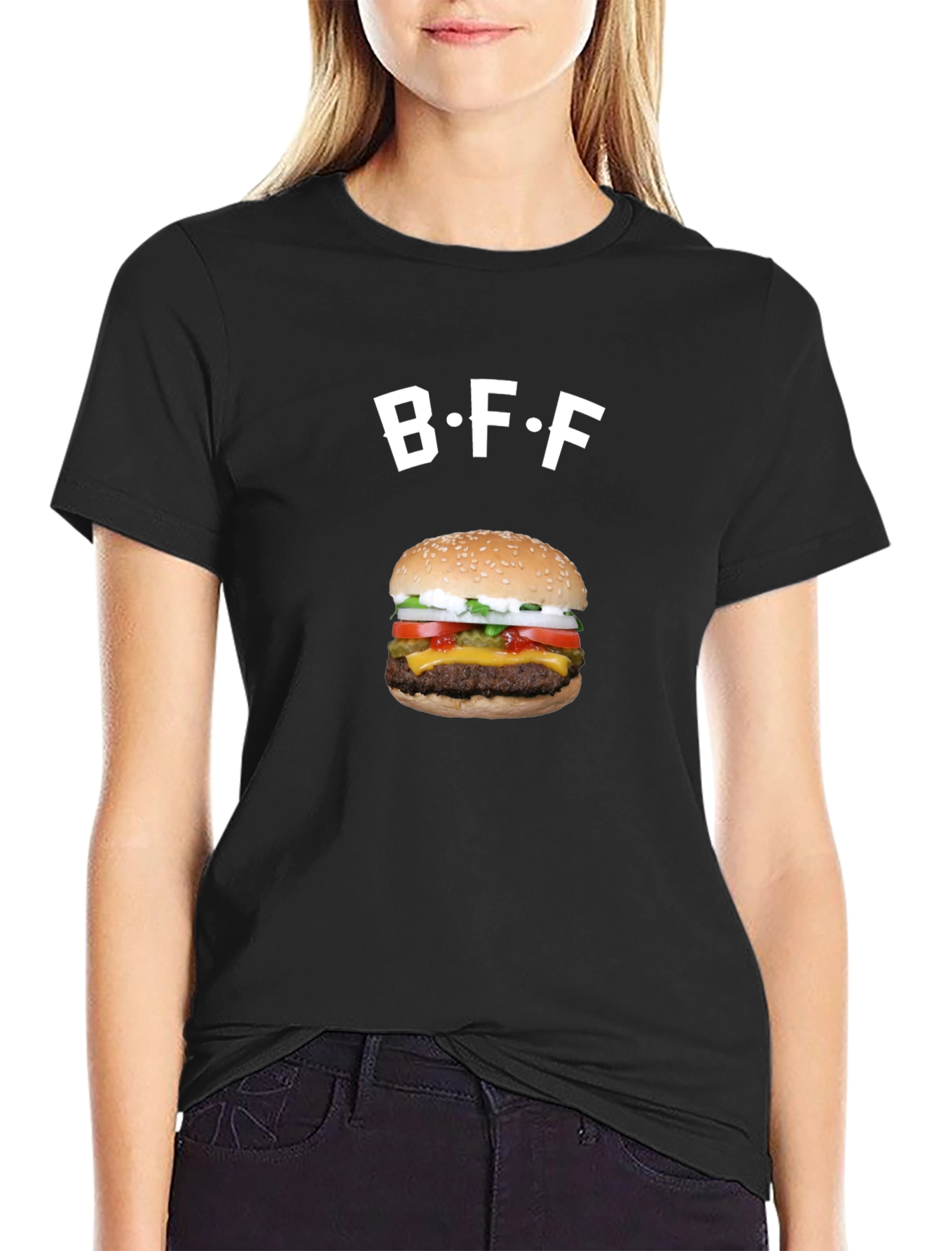 BFF Burger Graphic Tee - Foodie Fashion