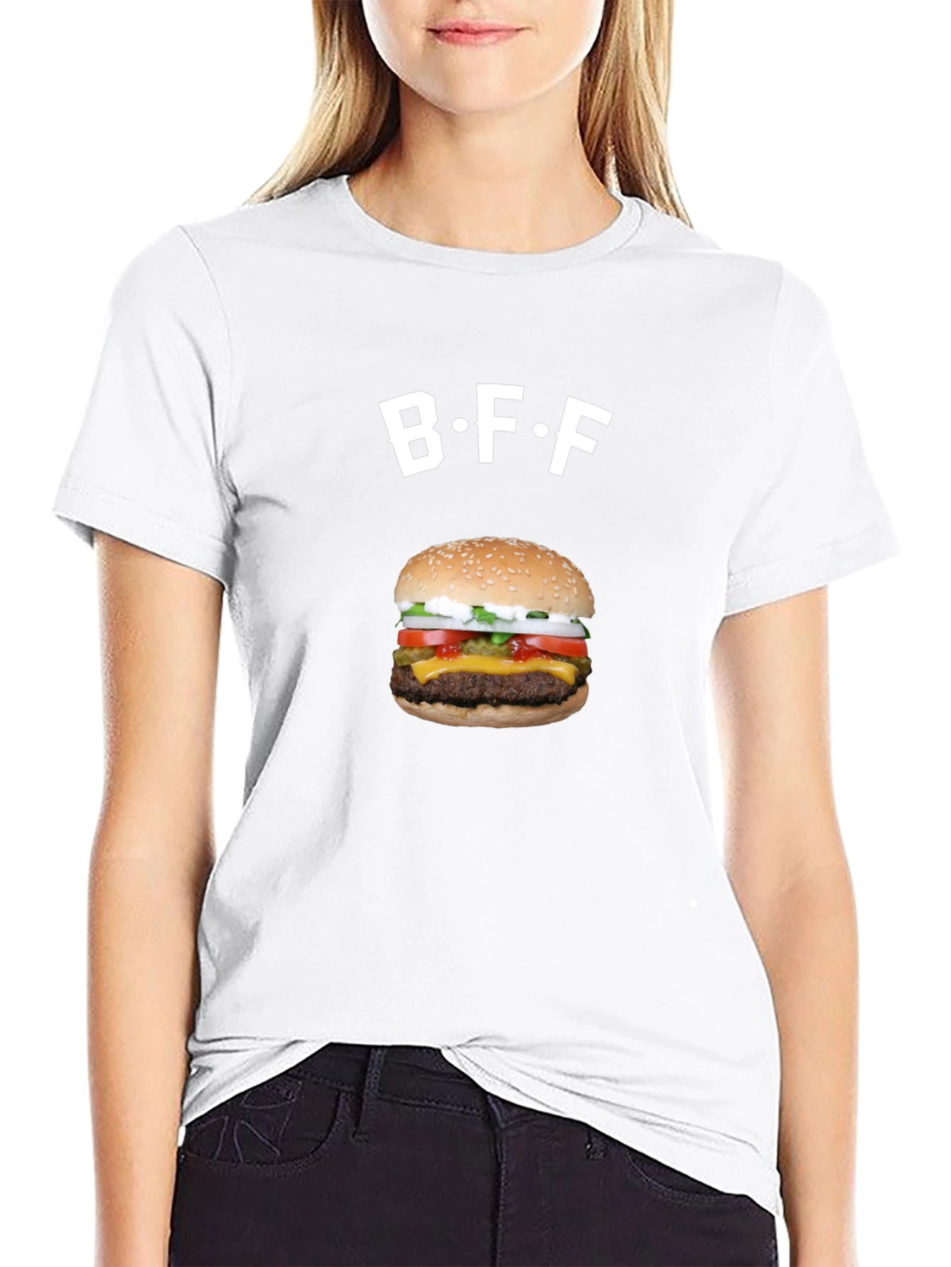 BFF Burger Graphic Tee - Foodie Fashion