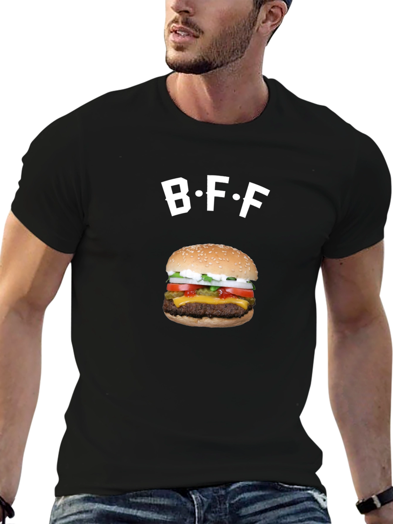 BFF Burger Graphic Tee - Foodie Fashion