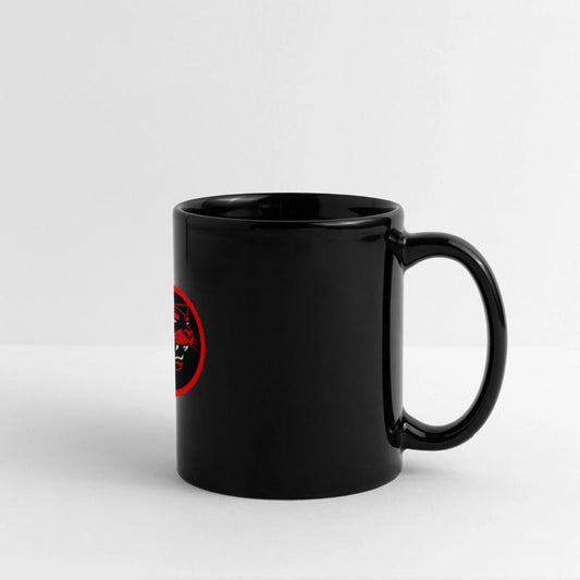 Fierce Black Panther Logo - Bold Red Circular