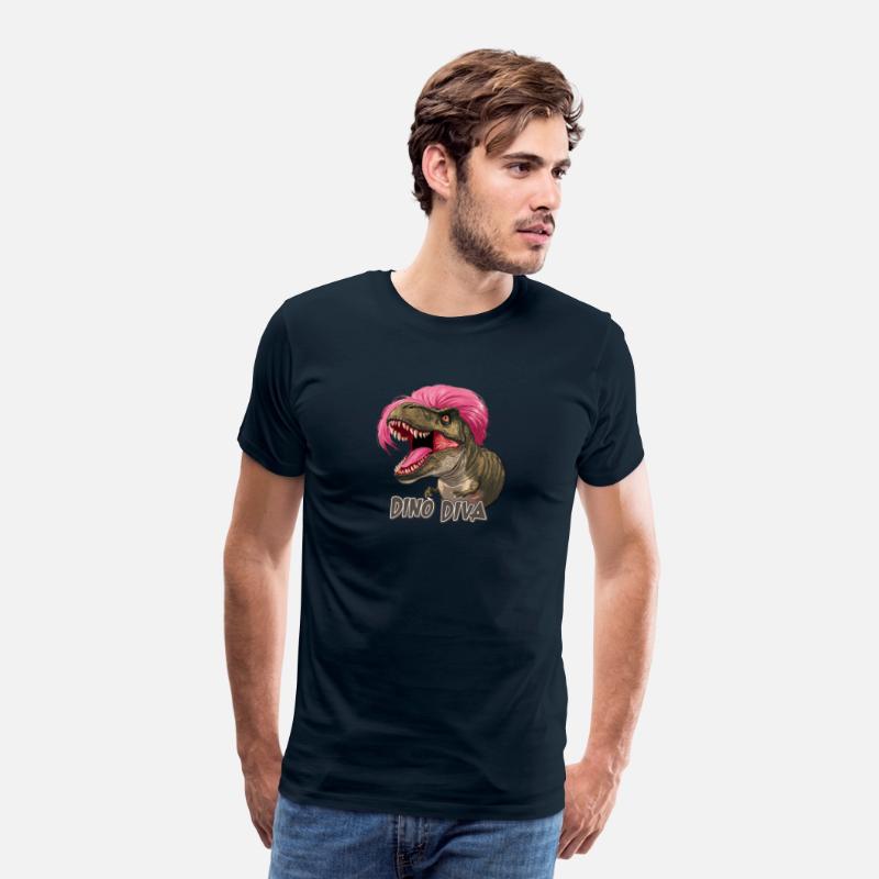 Fierce Dinosaur with Pink Hair Dino Diva for a