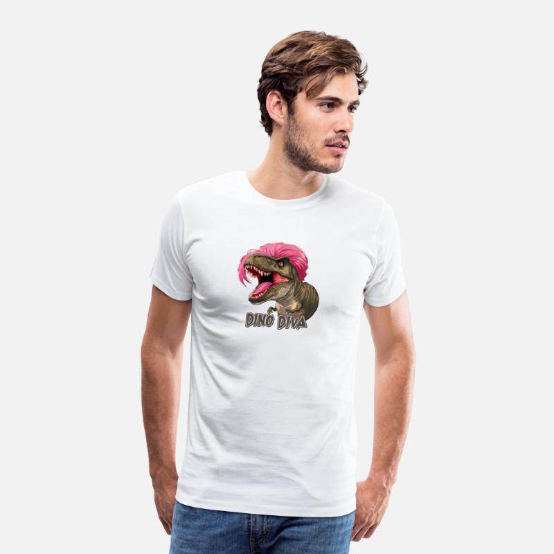 Fierce Dinosaur with Pink Hair Dino Diva for a