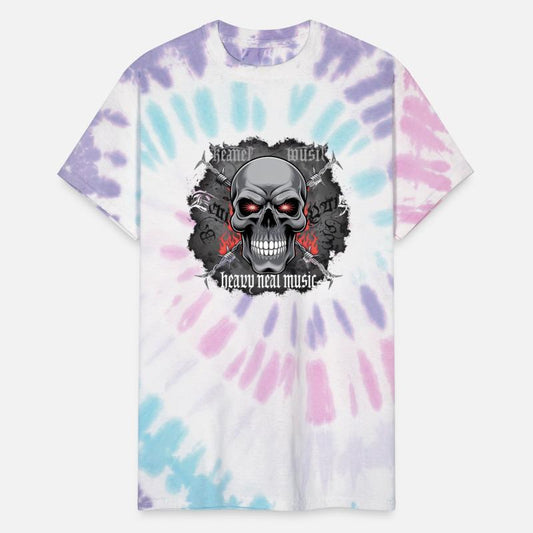 Fiery Skull Heavy Metal Design