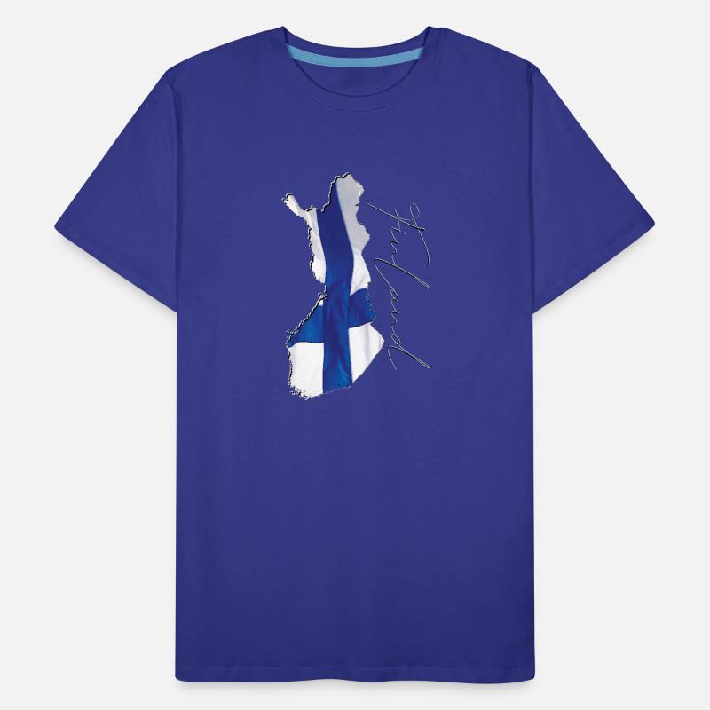 Finland Flag in Finland Map EN