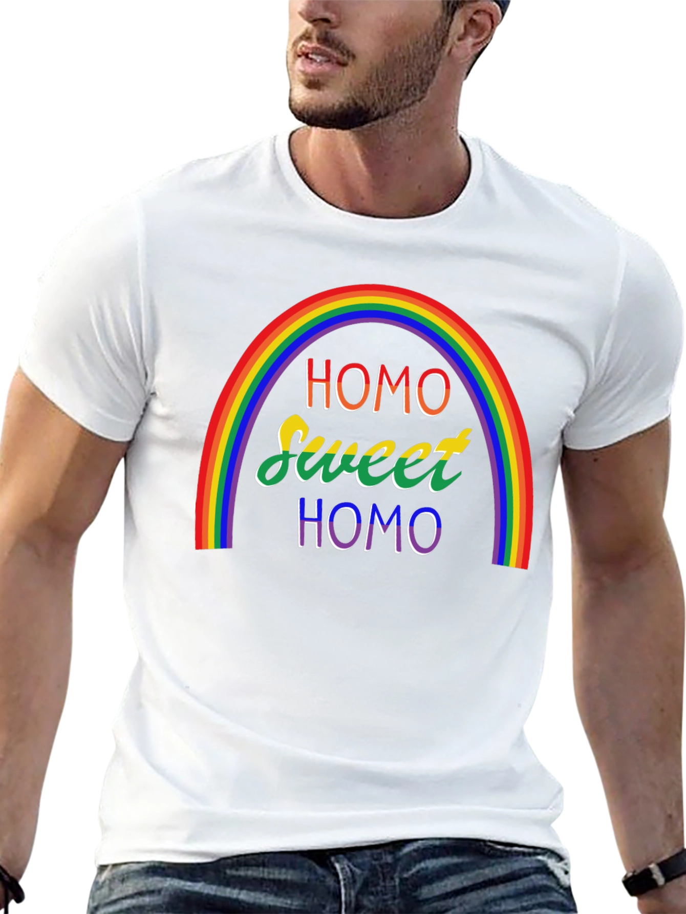 Homo Sweet Homo Pride Rainbow T-Shirt