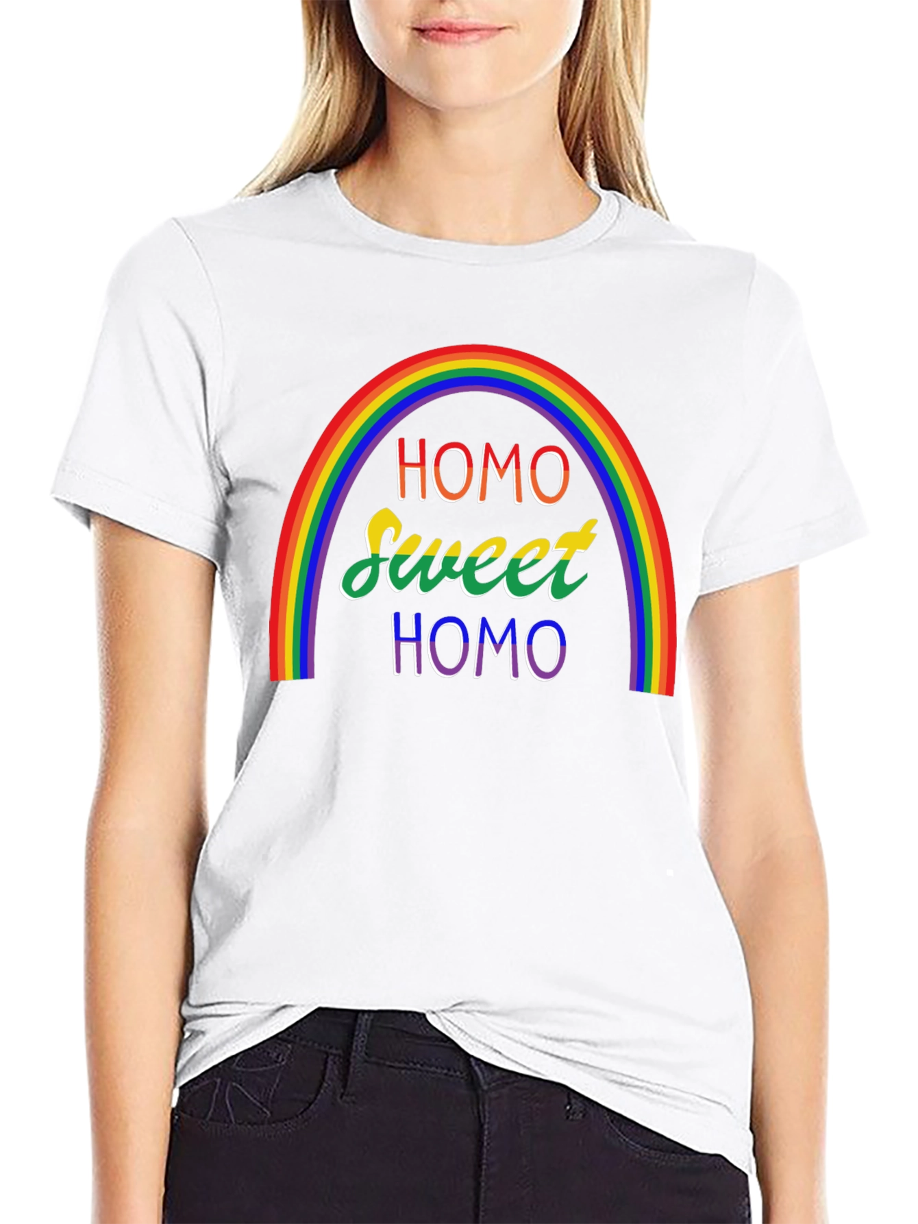 Homo Sweet Homo Pride Rainbow T-Shirt