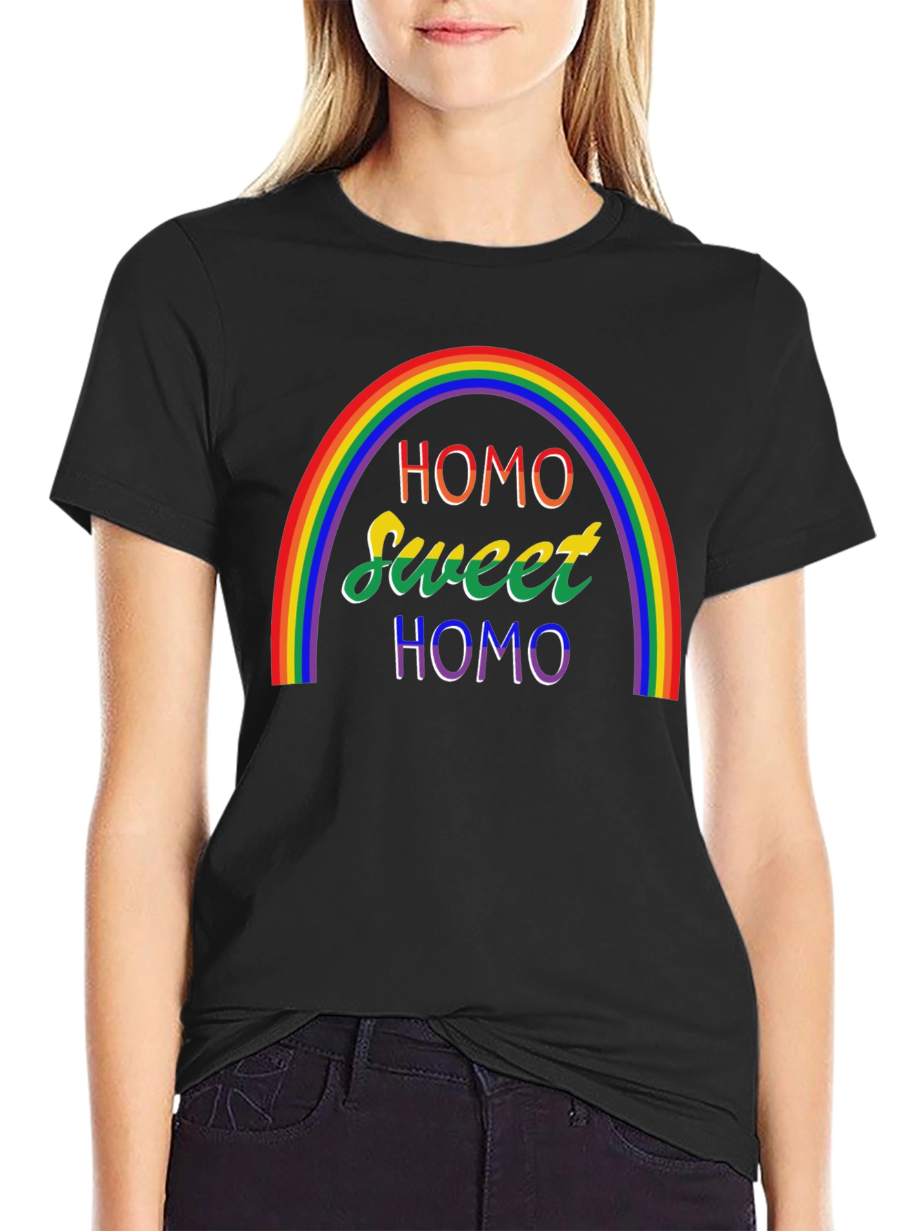 Homo Sweet Homo Pride Rainbow T-Shirt