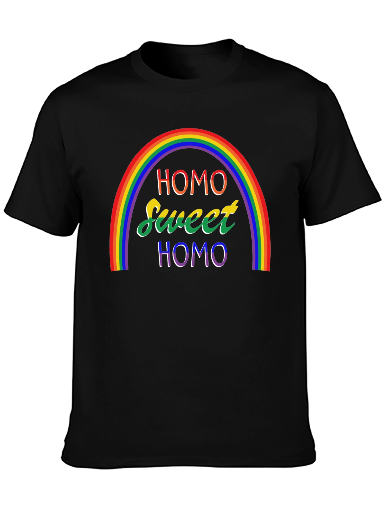 Homo Sweet Homo Pride Rainbow T-Shirt