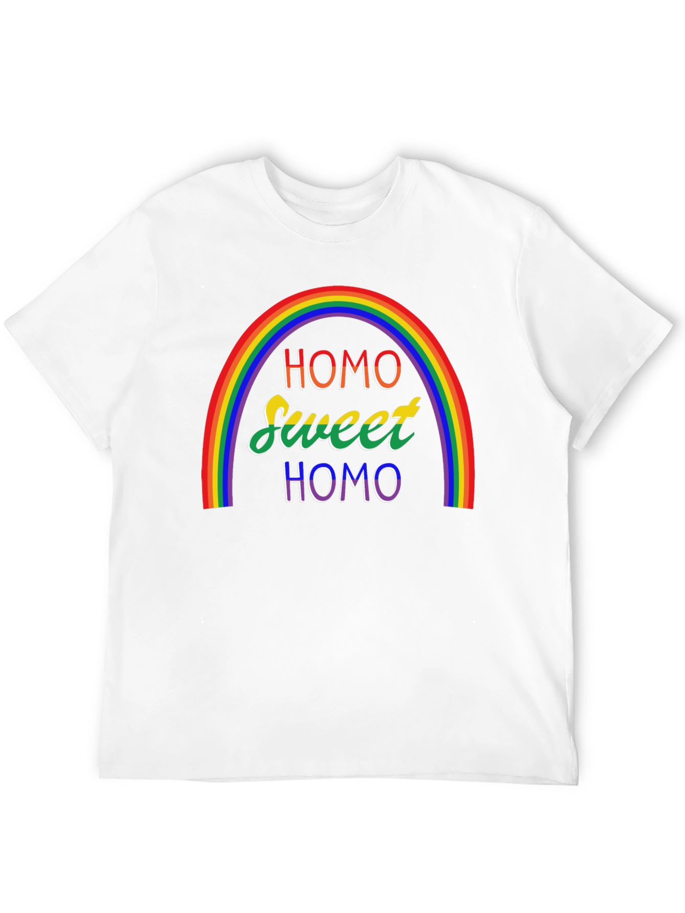 Homo Sweet Homo Pride Rainbow T-Shirt