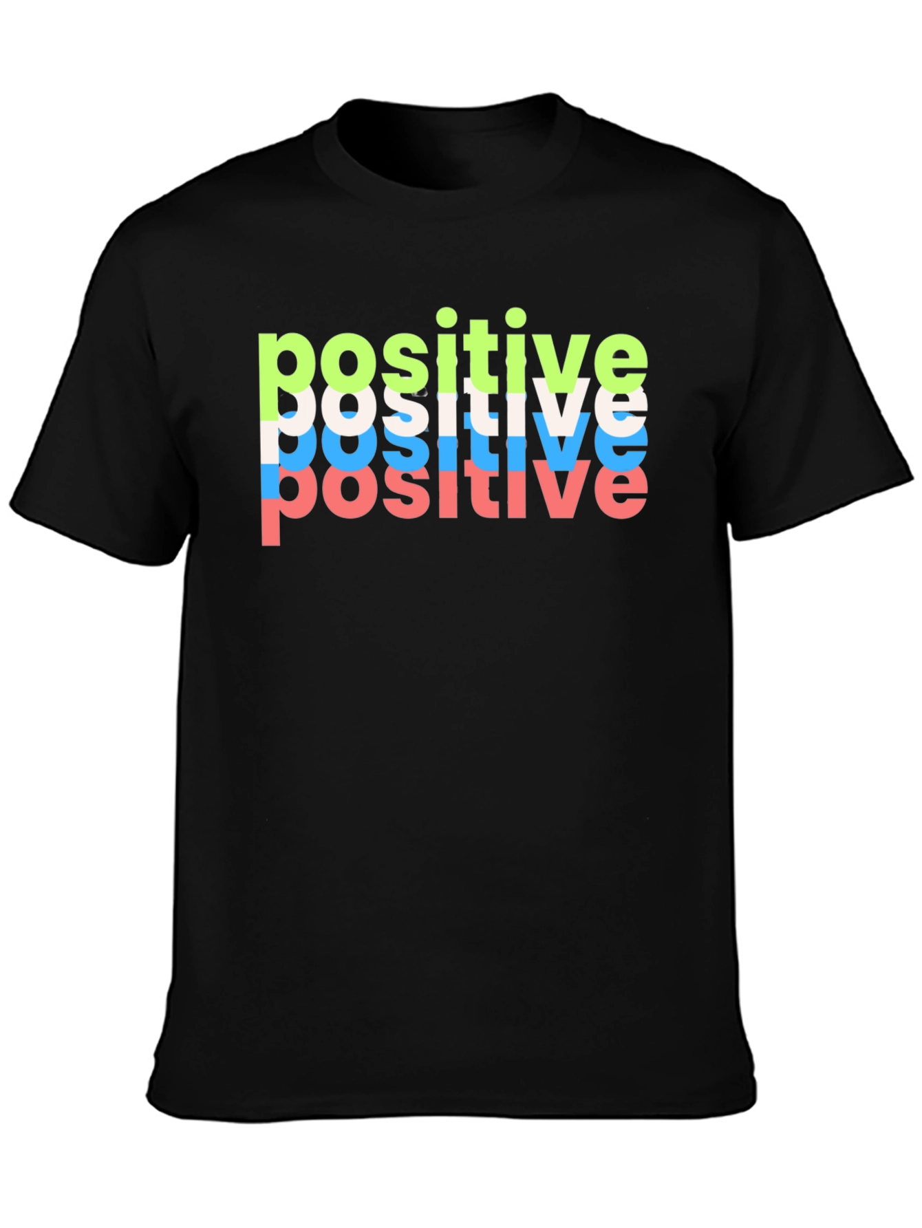 Positive Vibes Black T-Shirt