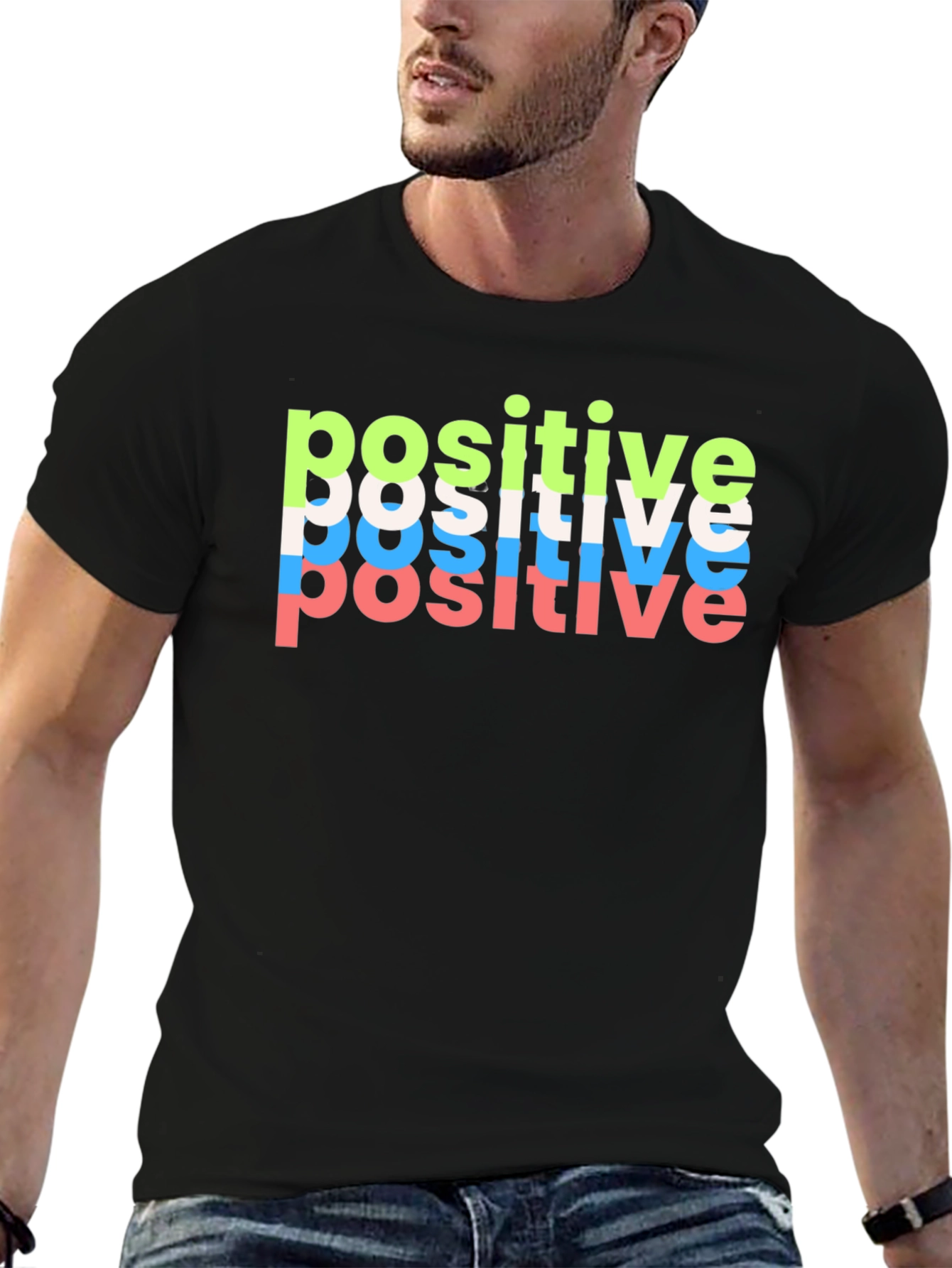 Positive Vibes Black T-Shirt