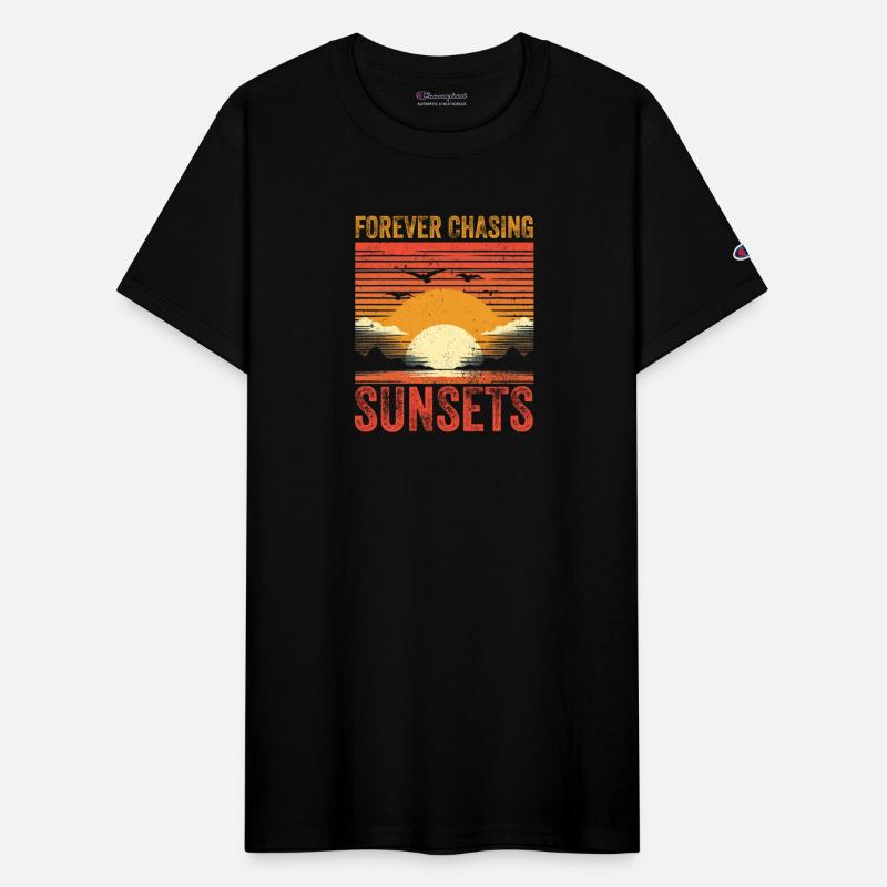 Forever Chasing Sunsets Retro Summer Vacation