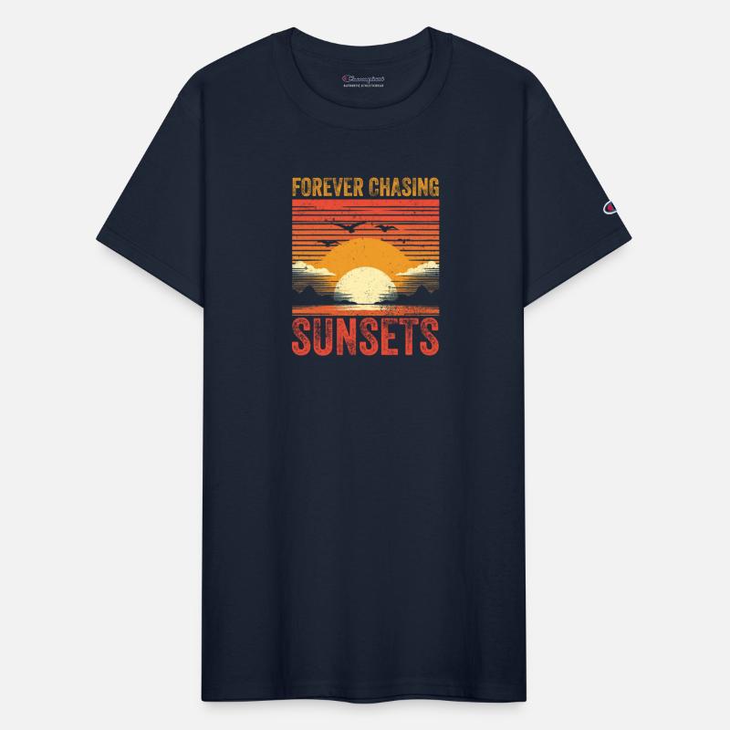 Forever Chasing Sunsets Retro Summer Vacation