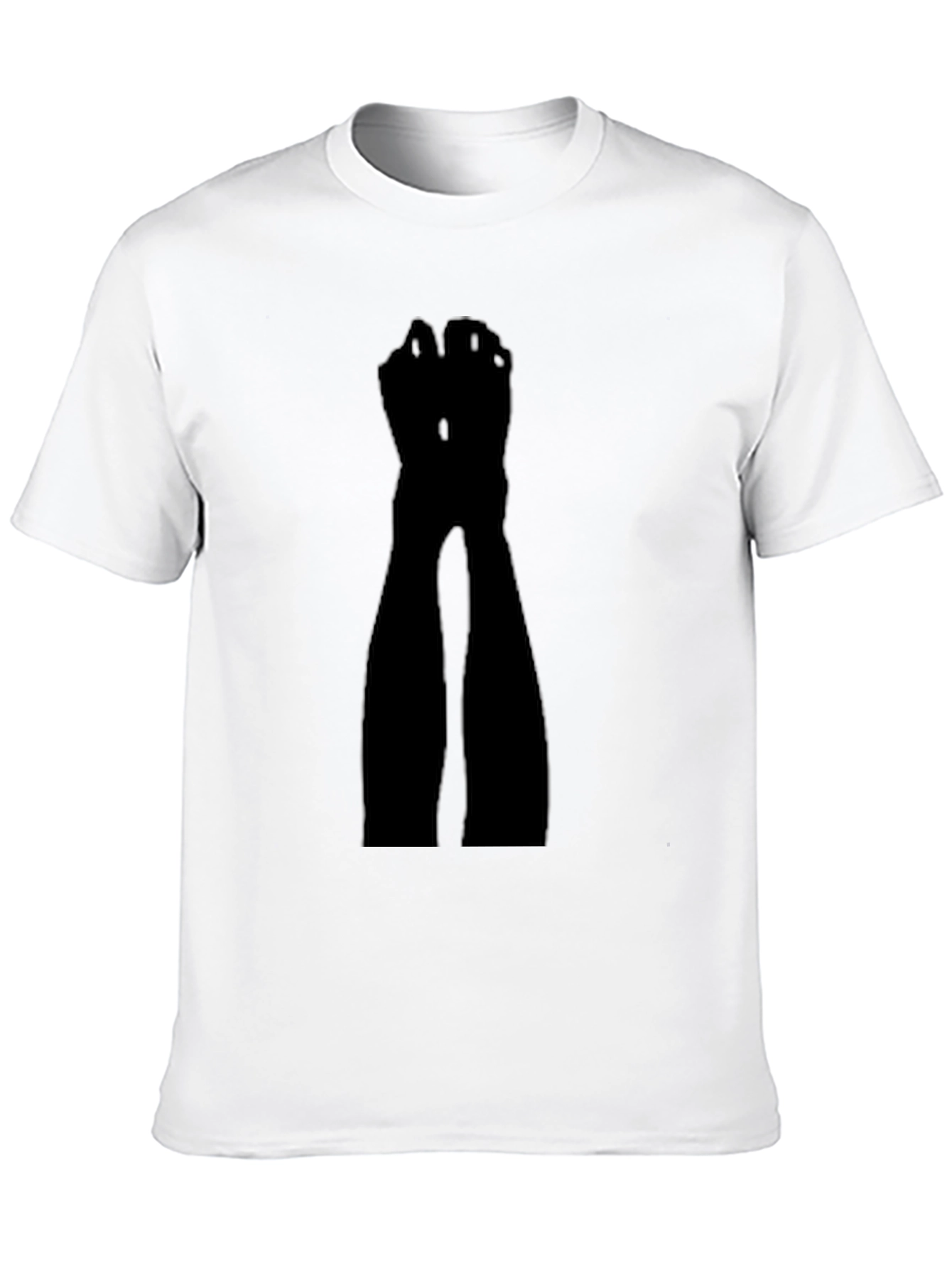 Black Silhouette Leg T-Shirt