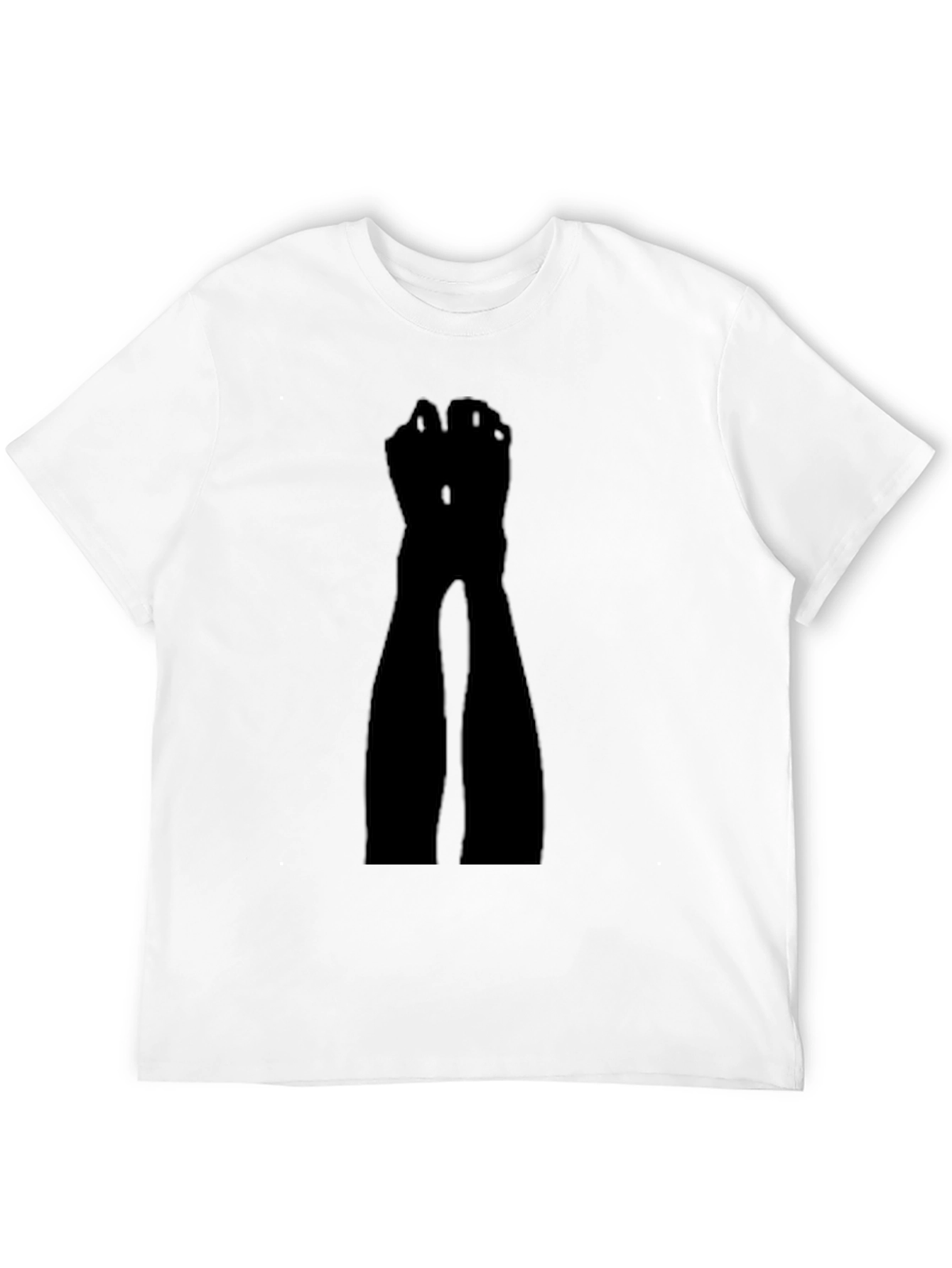 Black Silhouette Leg T-Shirt