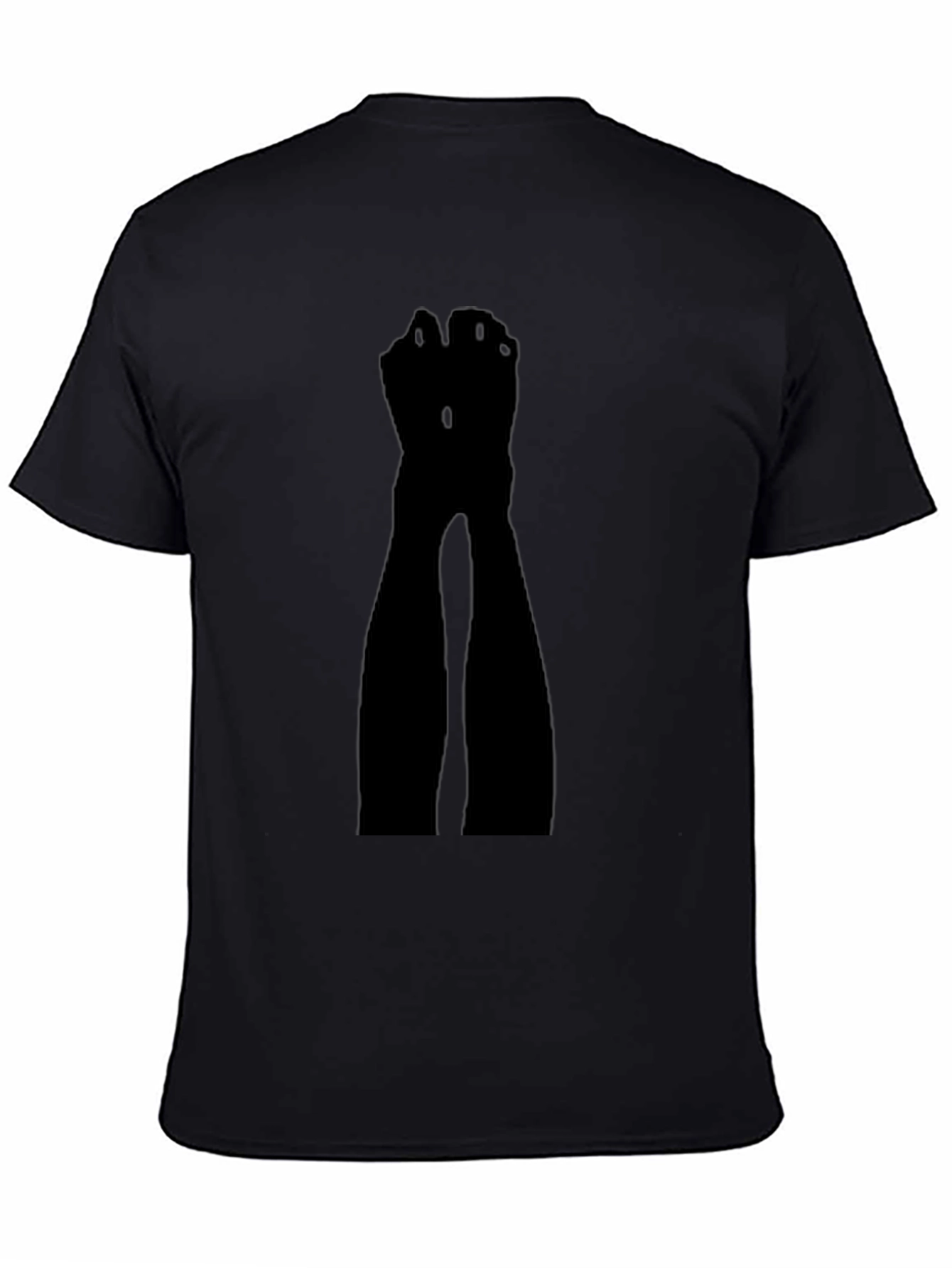 Black Silhouette Leg T-Shirt