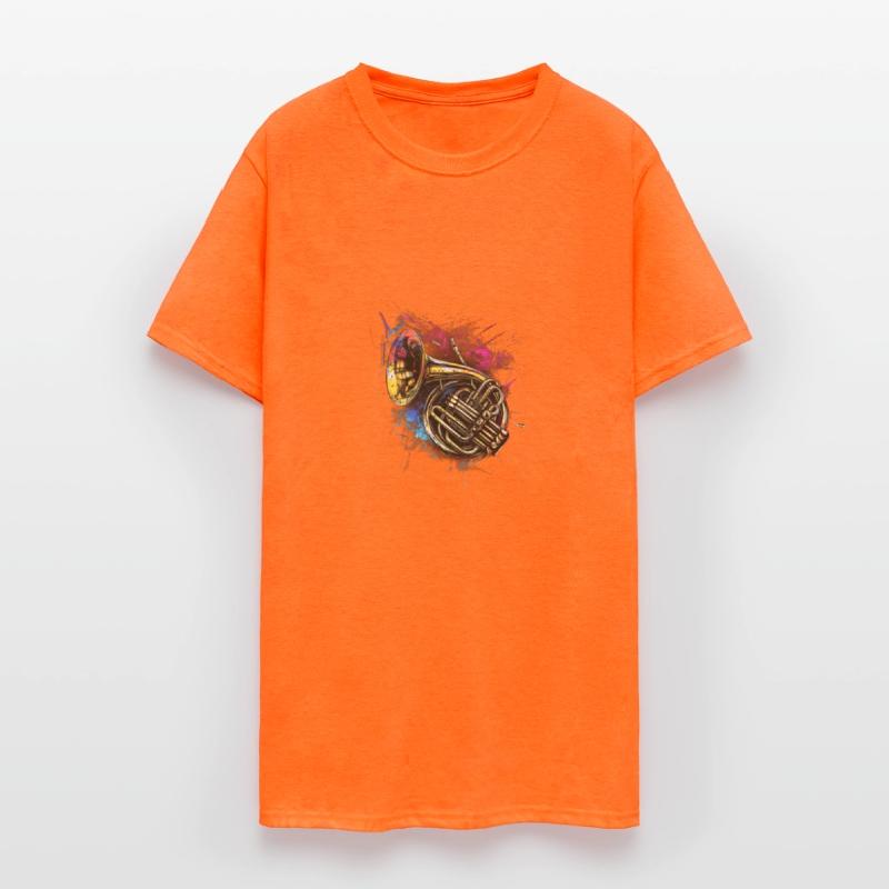 French Horn Watercolor Hornist French Horn Player