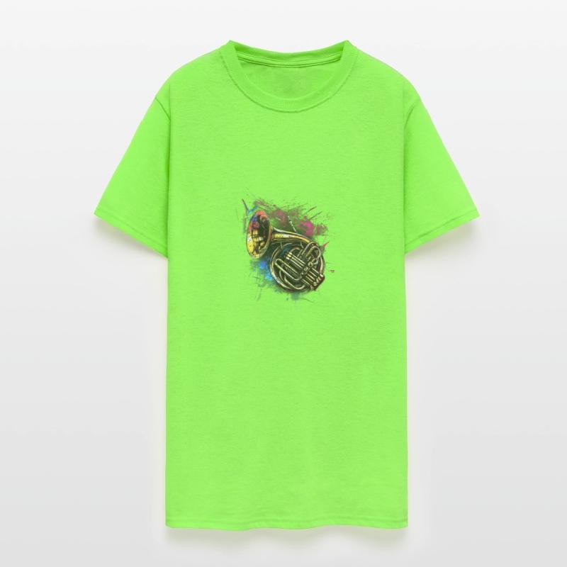 French Horn Watercolor Hornist French Horn Player