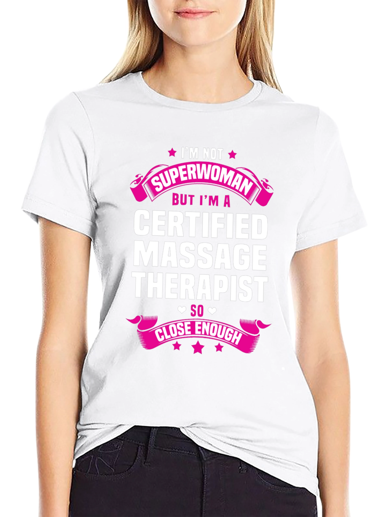 Funny Massage Therapist T-Shirt - Superwoman Gift