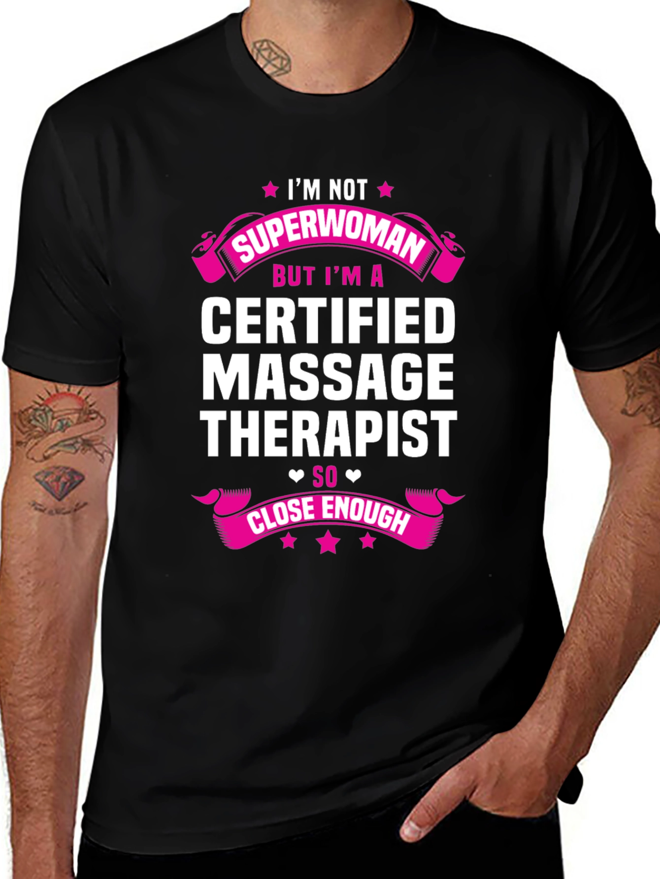 Funny Massage Therapist T-Shirt - Superwoman Gift