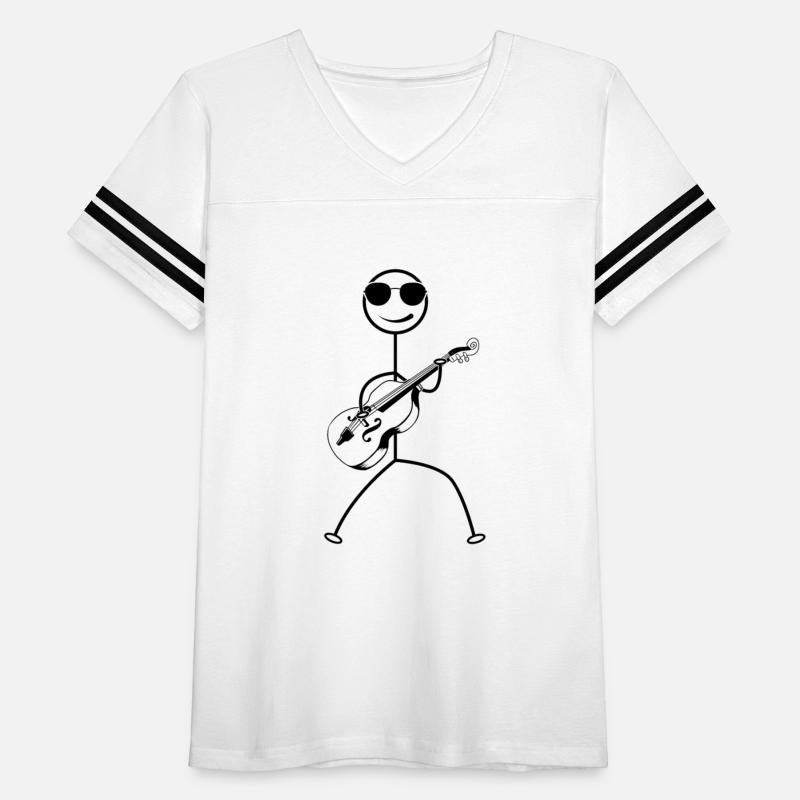 Funny Double Bass Stick Figure - Funny Double Bass