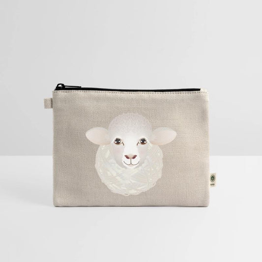 funny sheep with a ball of wool as a body